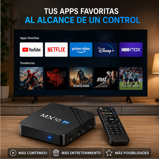 MX10 F1 TV Box 4K Ultra HD Smart Tv - miniatura 3