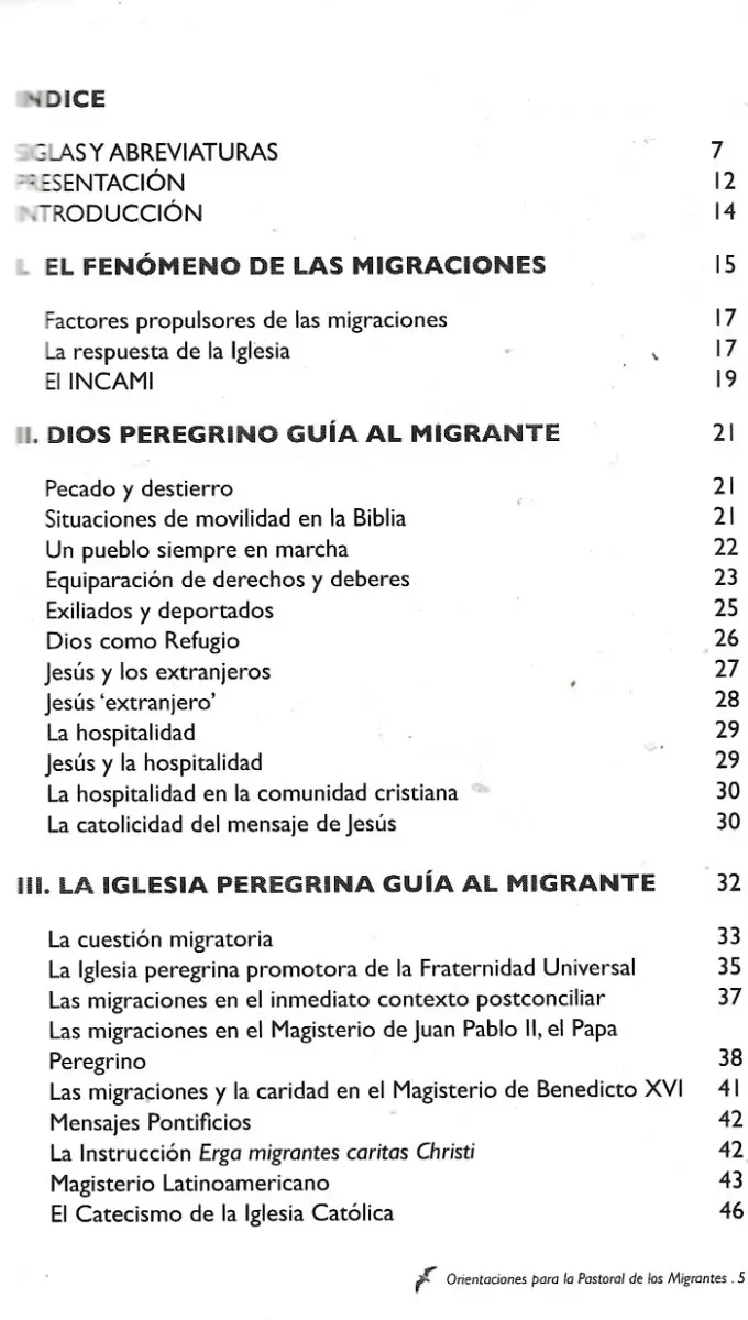 Orientaciones Para La Pastoral De Los Migrantes - miniatura 2