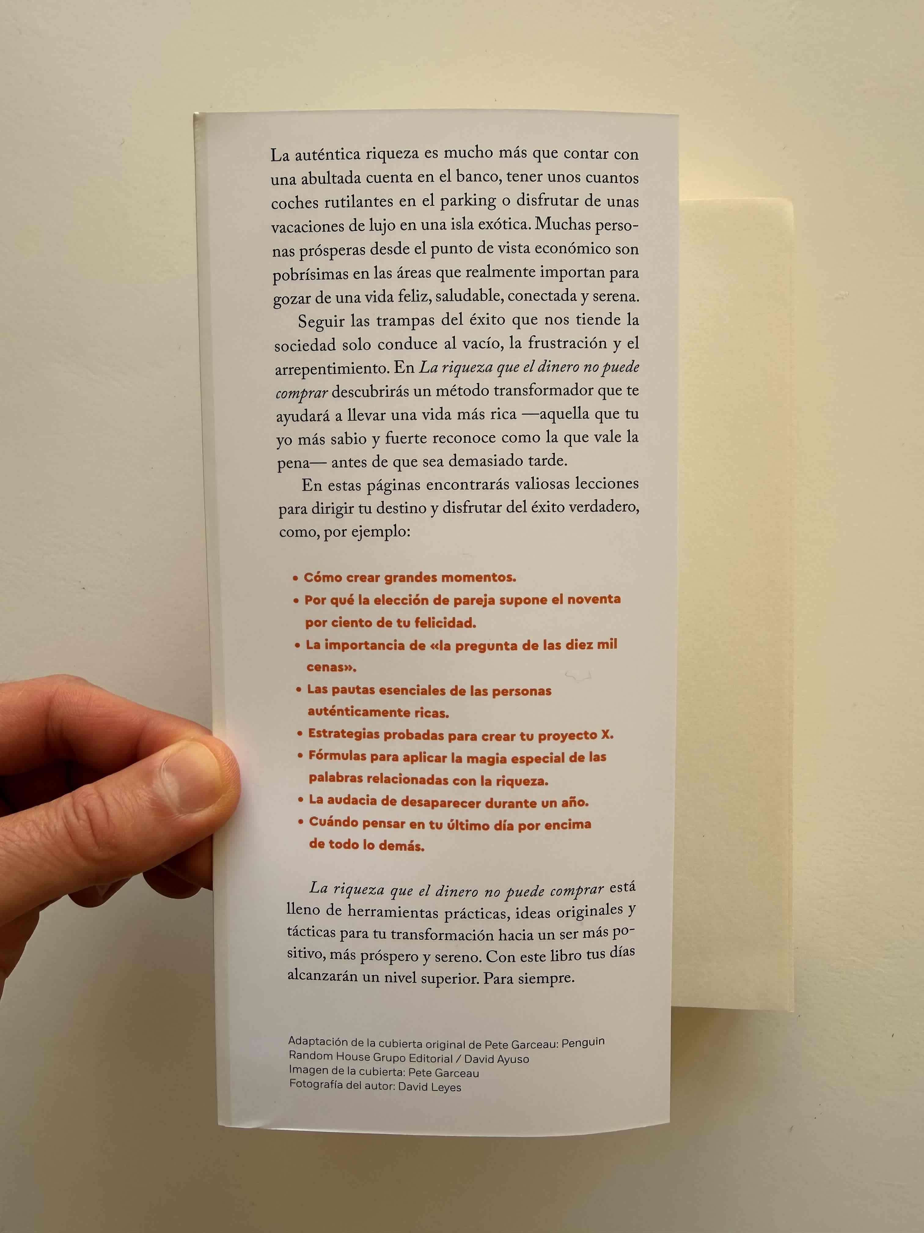 Libro 'La riqueza que el dinero no puede comprar' - miniatura 3