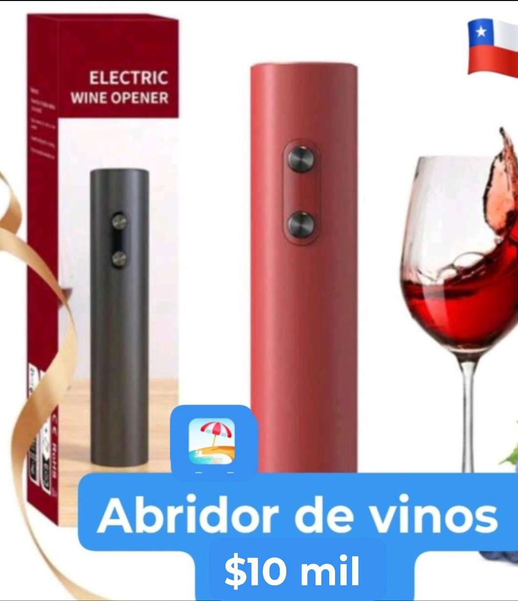 Abridor de vino eléctrico