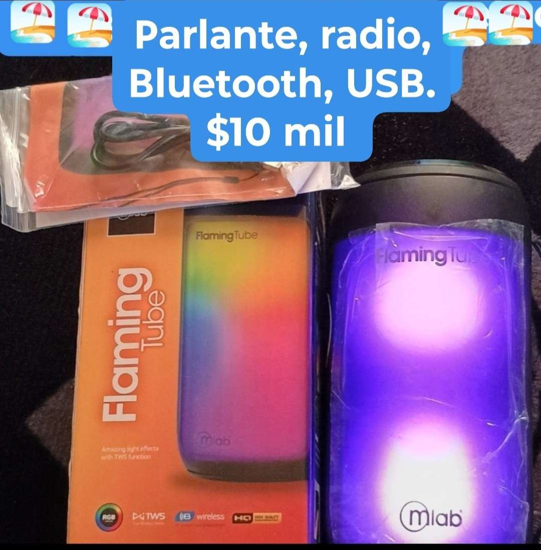 Parlante Bluetooth Flaming Tube - miniatura 1