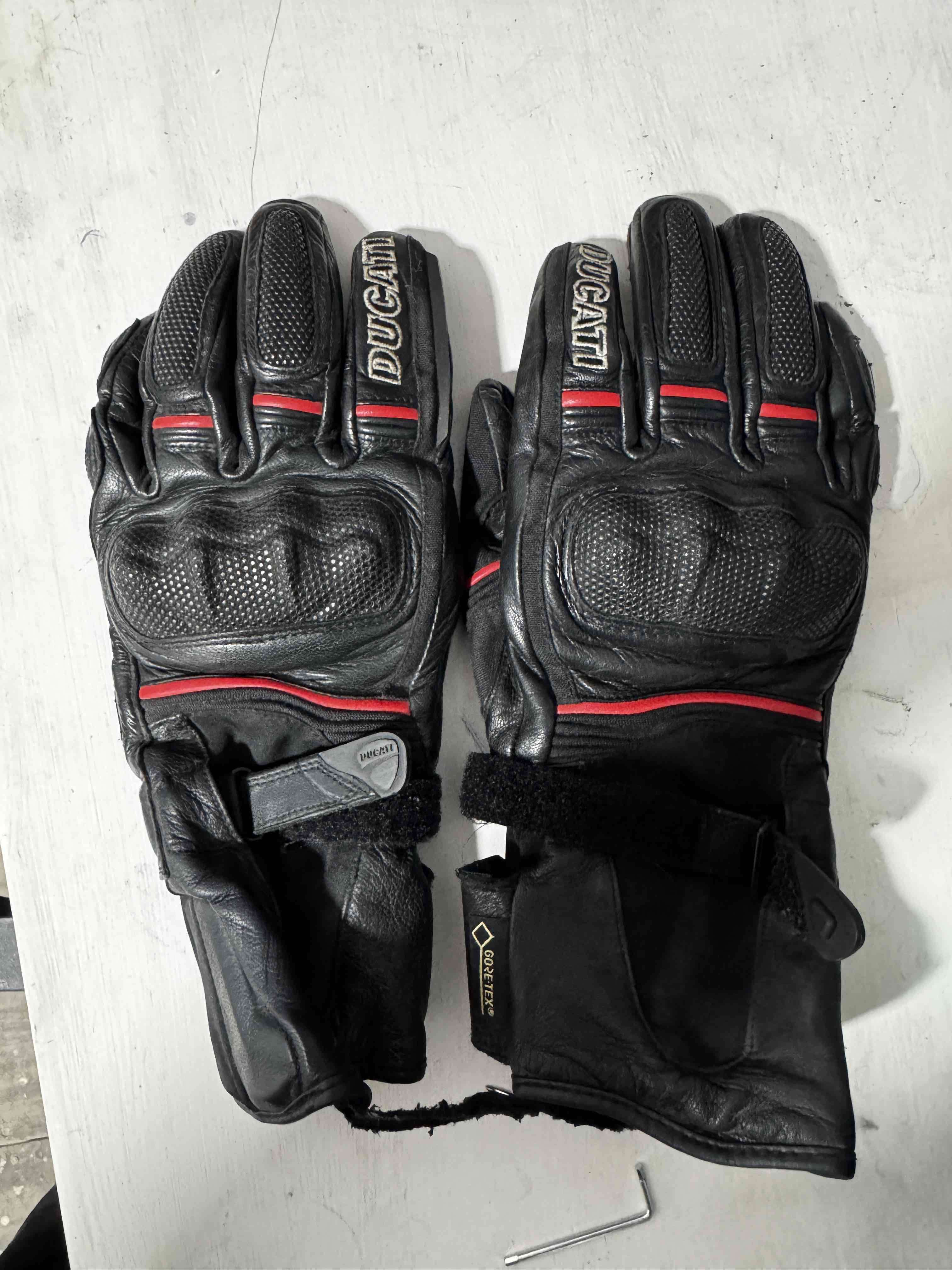 Guantes de moto Ducati cuero - miniatura 1