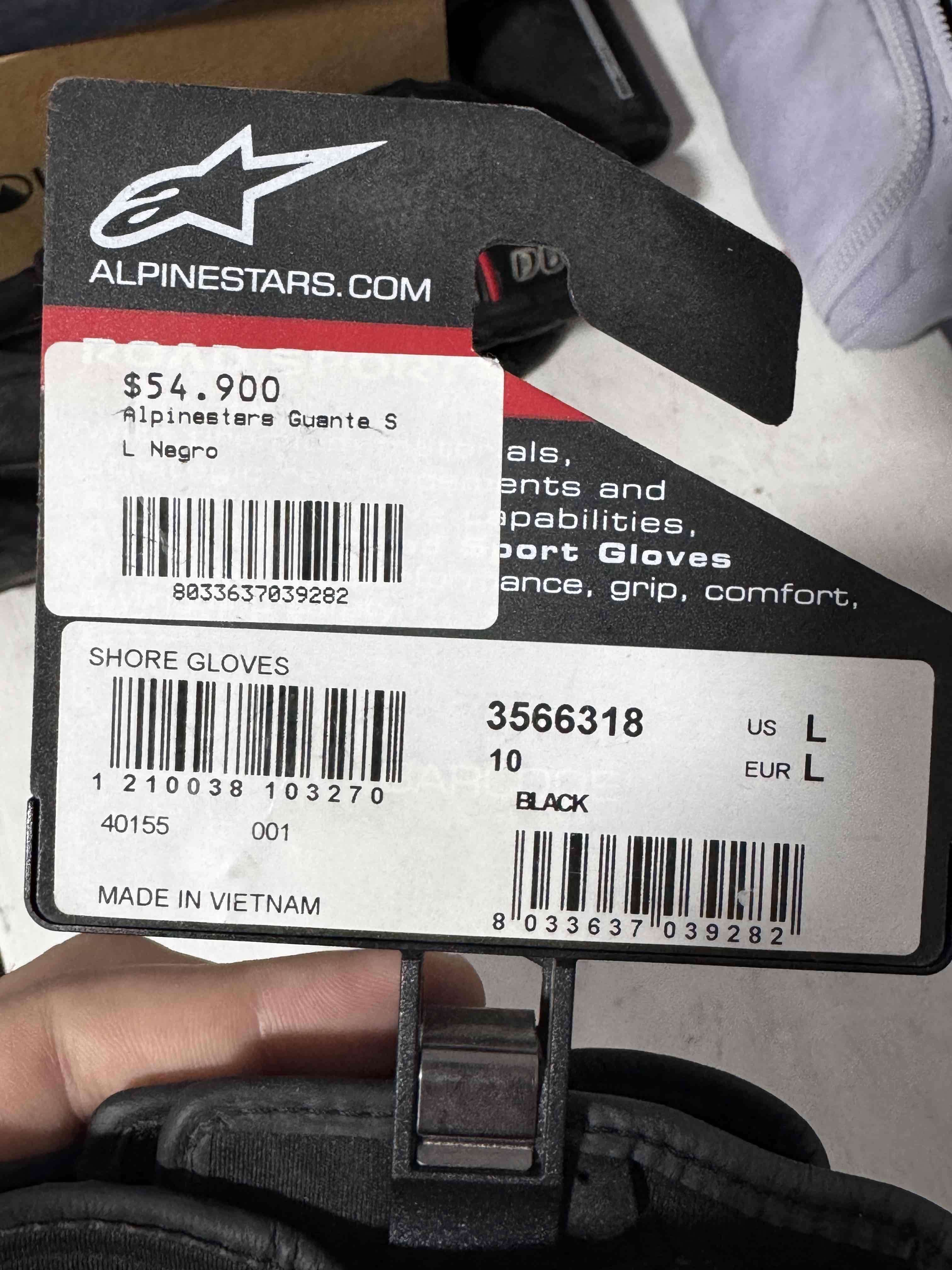 Guantes Alpinestars para moto. - miniatura 2