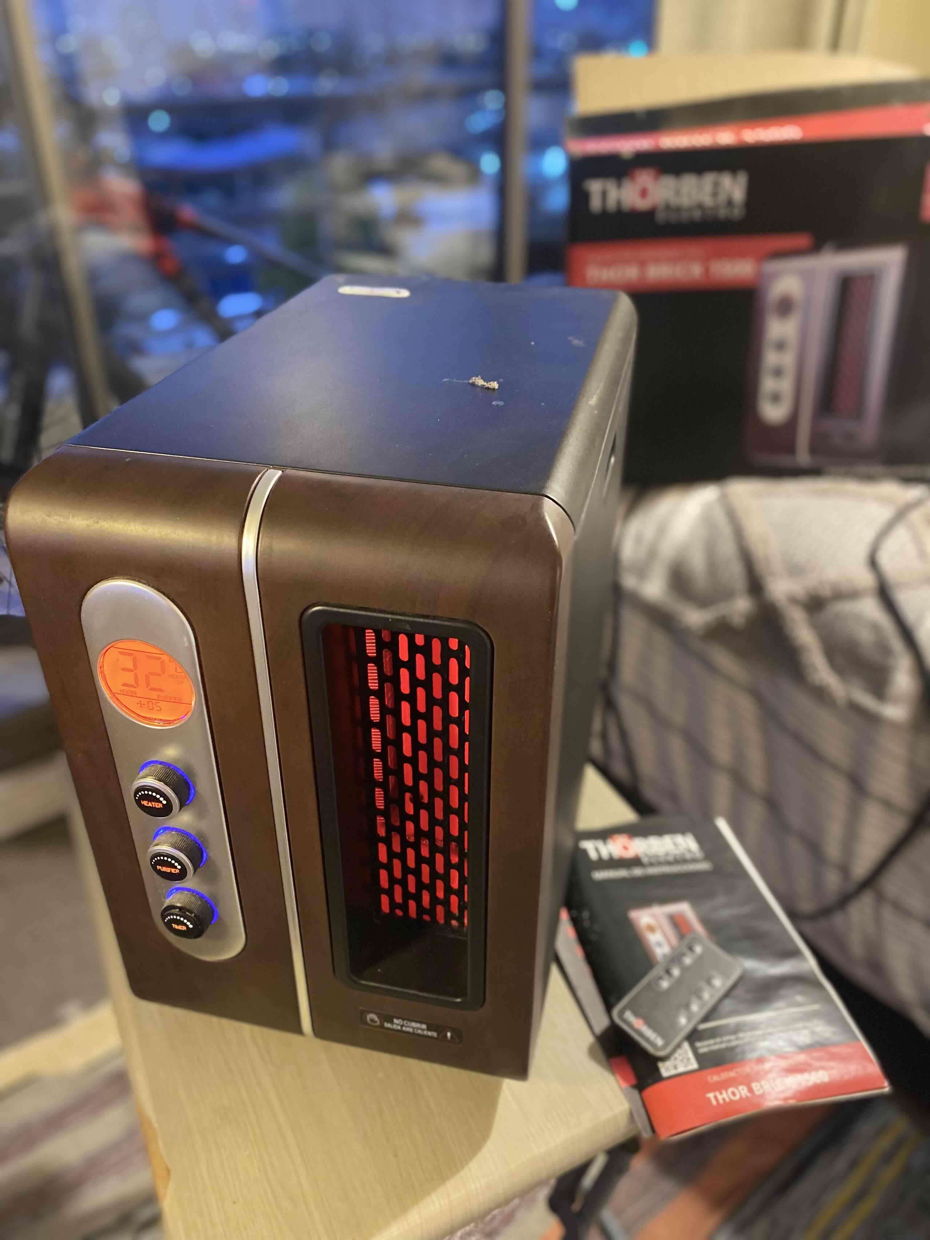 Estufa eléctrica infrarroja Thorben 1500W - miniatura 2