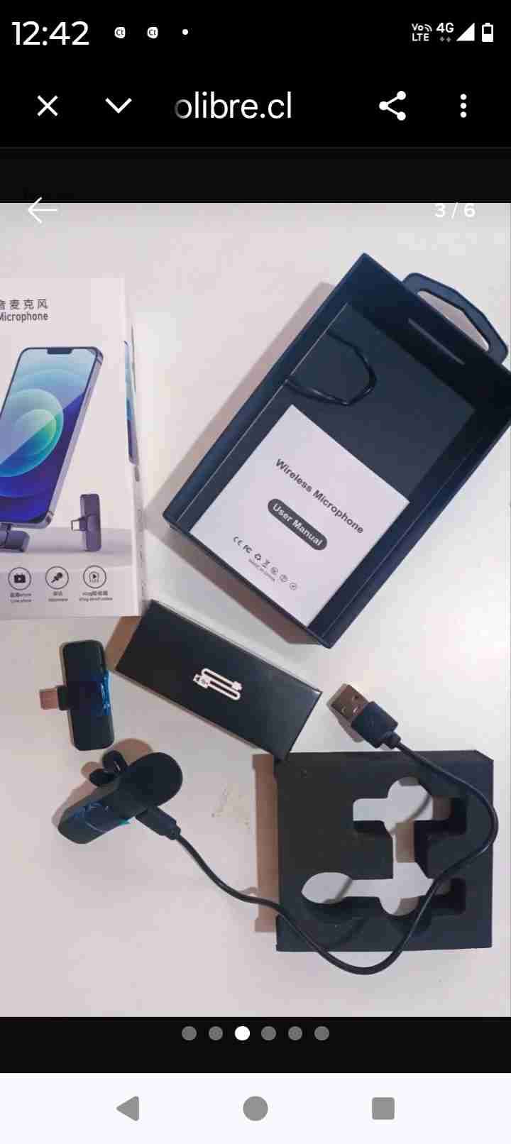 Micrófono inalámbrico Tipo C, K8 - miniatura 2