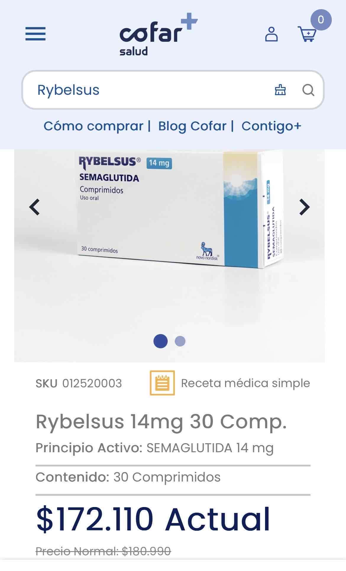 Rybelus Semaglutida 14 mg 30 comprimidos - miniatura 3