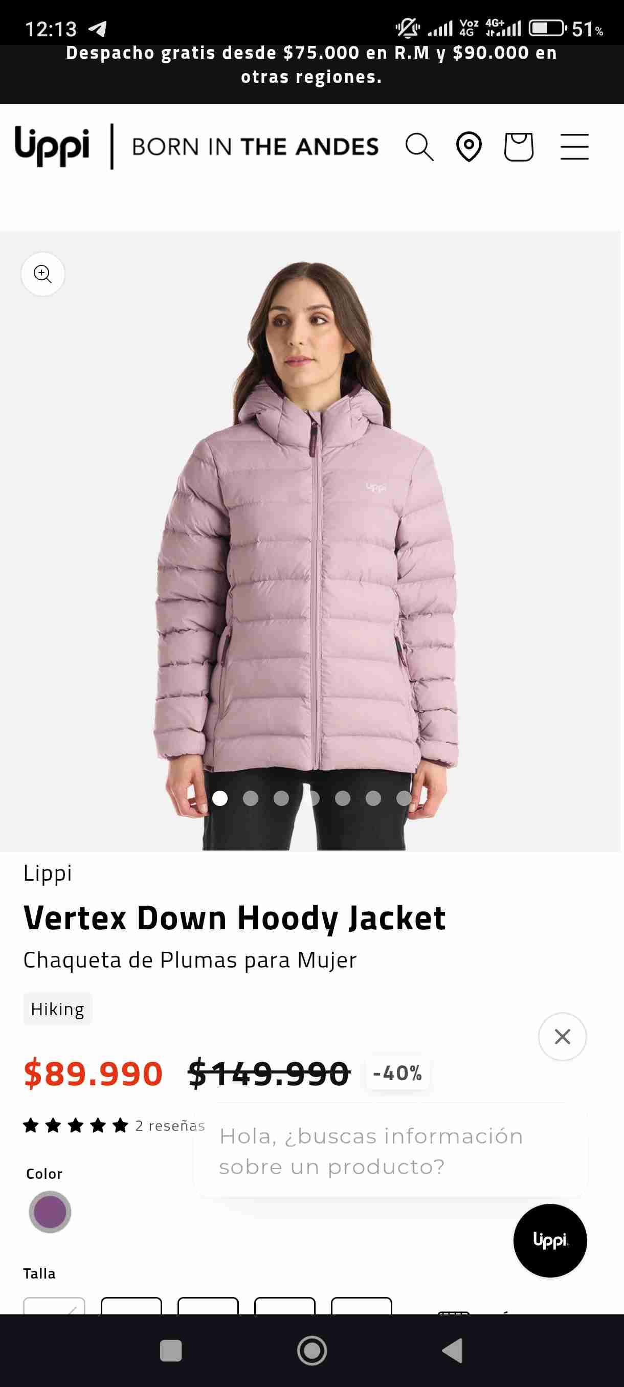 Chaqueta Lippi De Pluma Nueva - miniatura 3