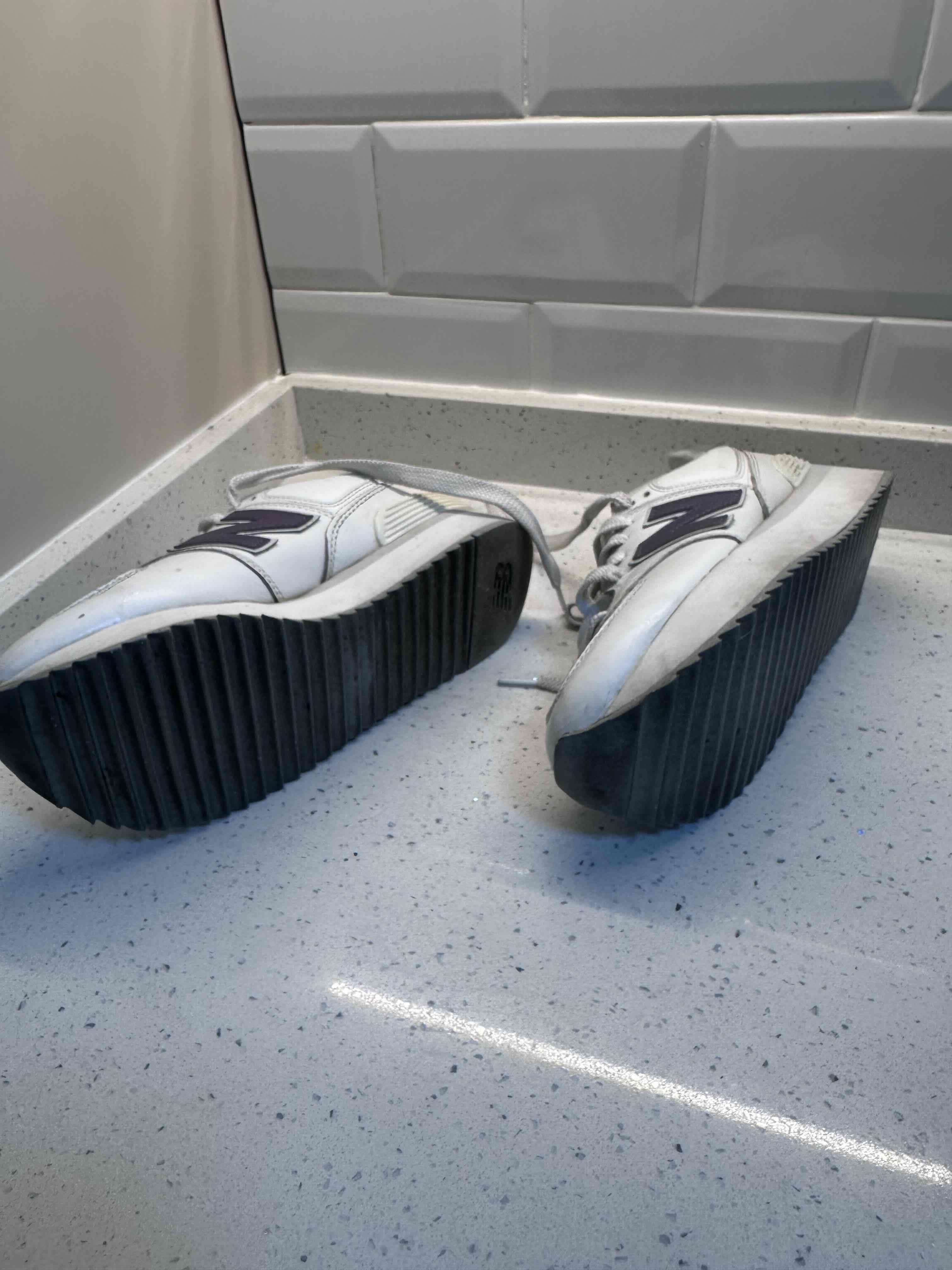 Zapatillas blancas cuero New Balance 574 - miniatura 6