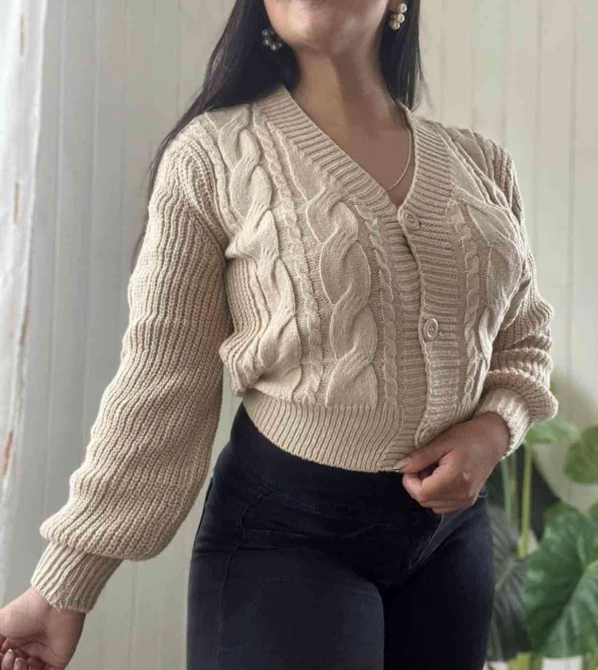 Cardigan de punto grueso - miniatura 2