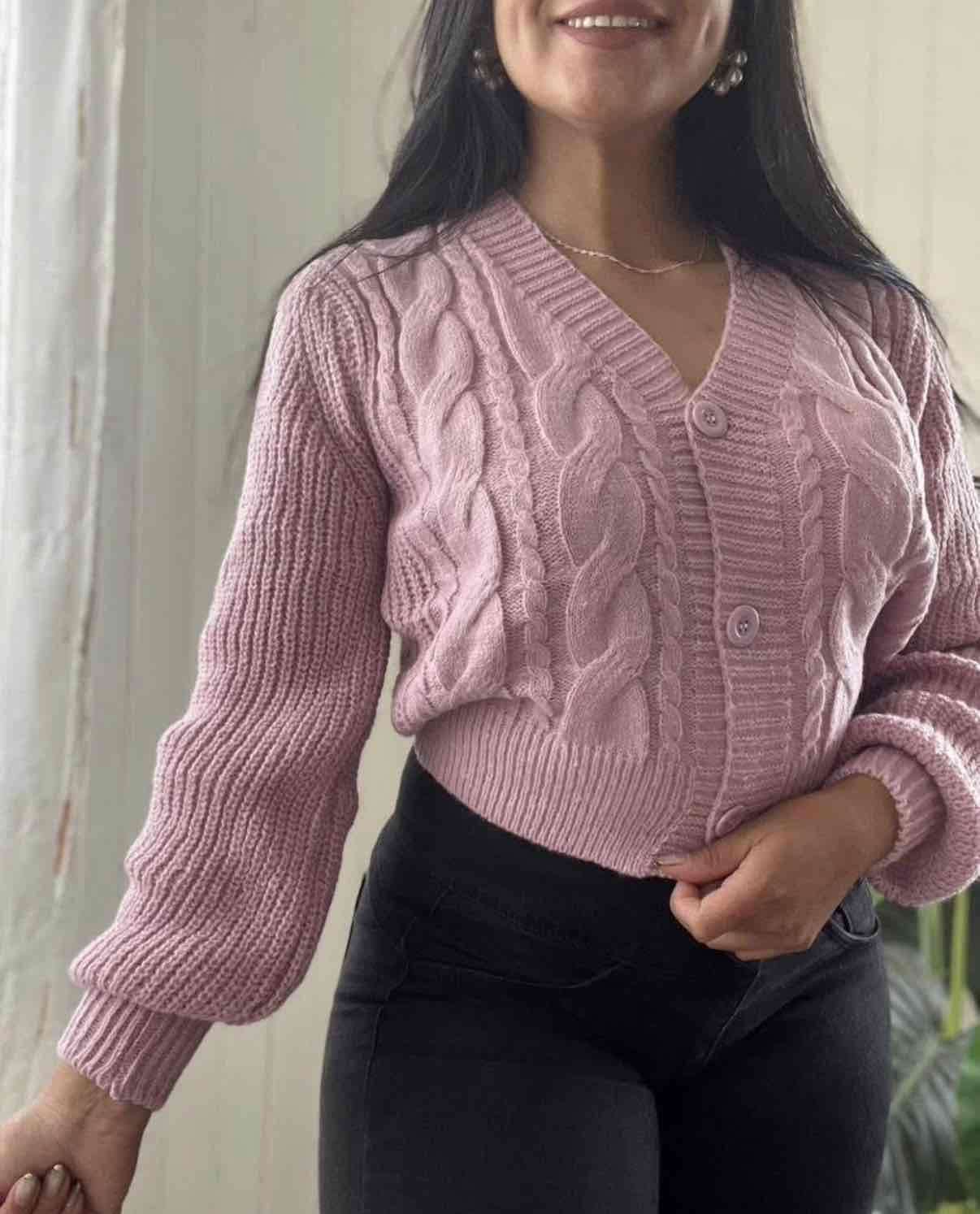 Cardigan de punto grueso - miniatura 3