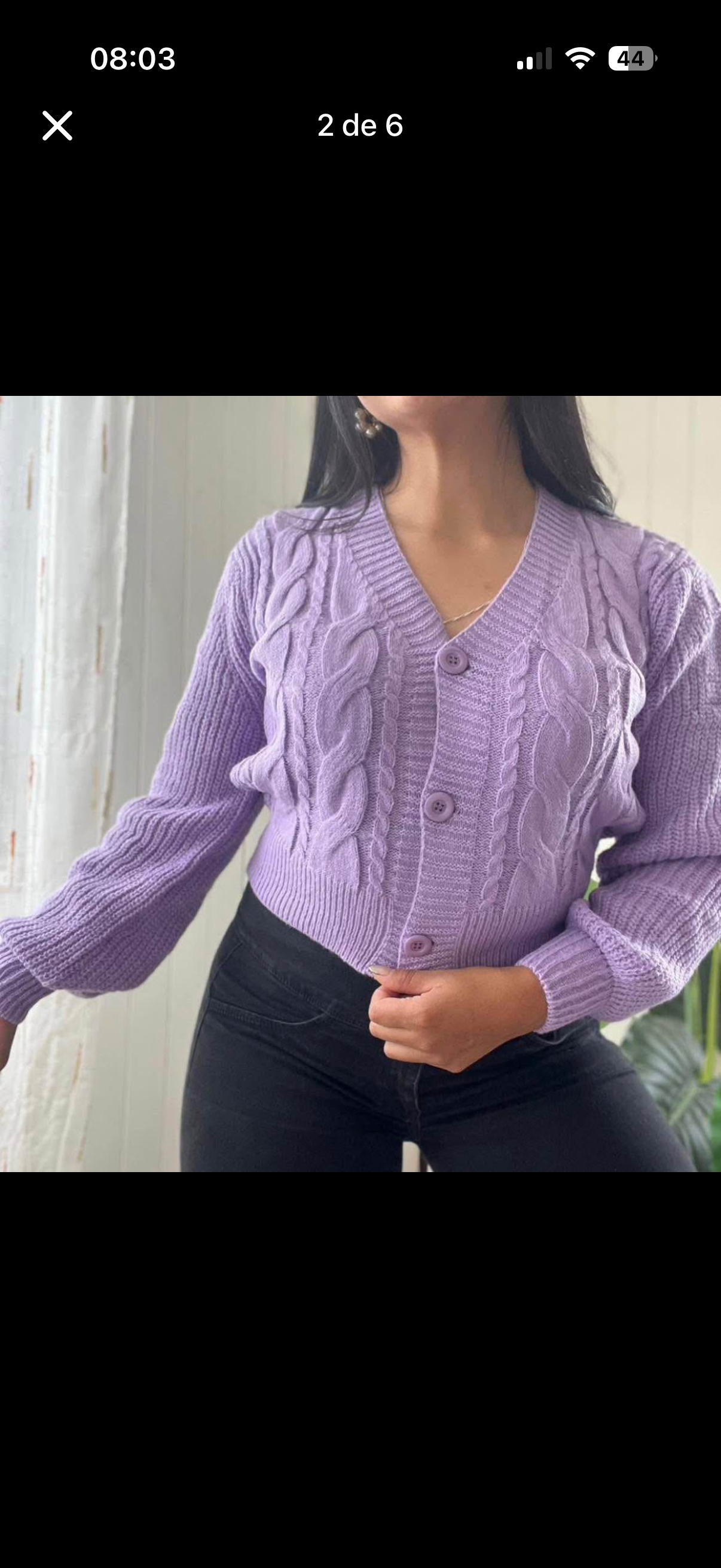 Cardigan de punto grueso - miniatura 4