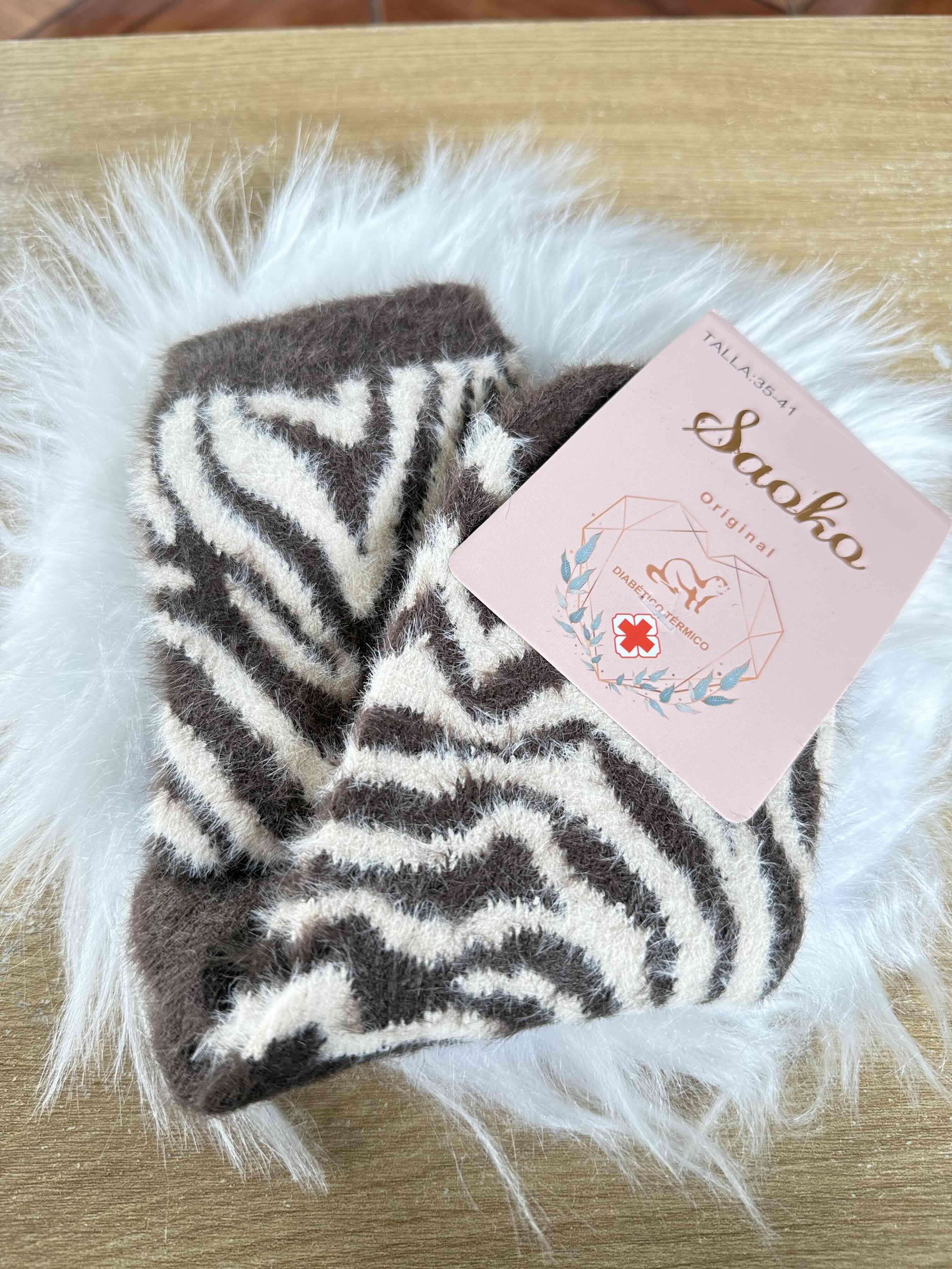 Calcetines de lana animal print - miniatura 1