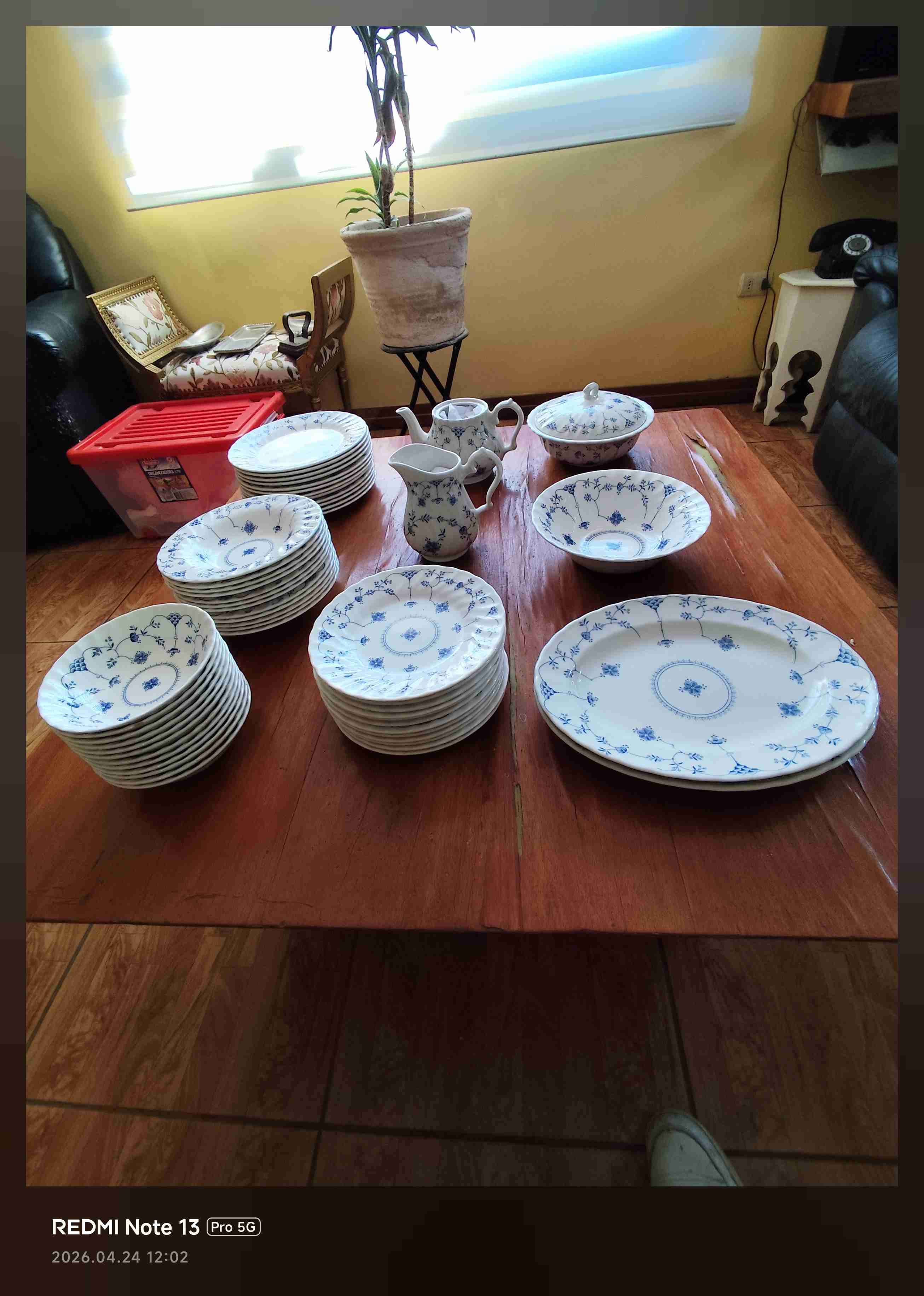 Tesoro Vintage: Juego Churchill Staffordshire Azul - miniatura 2