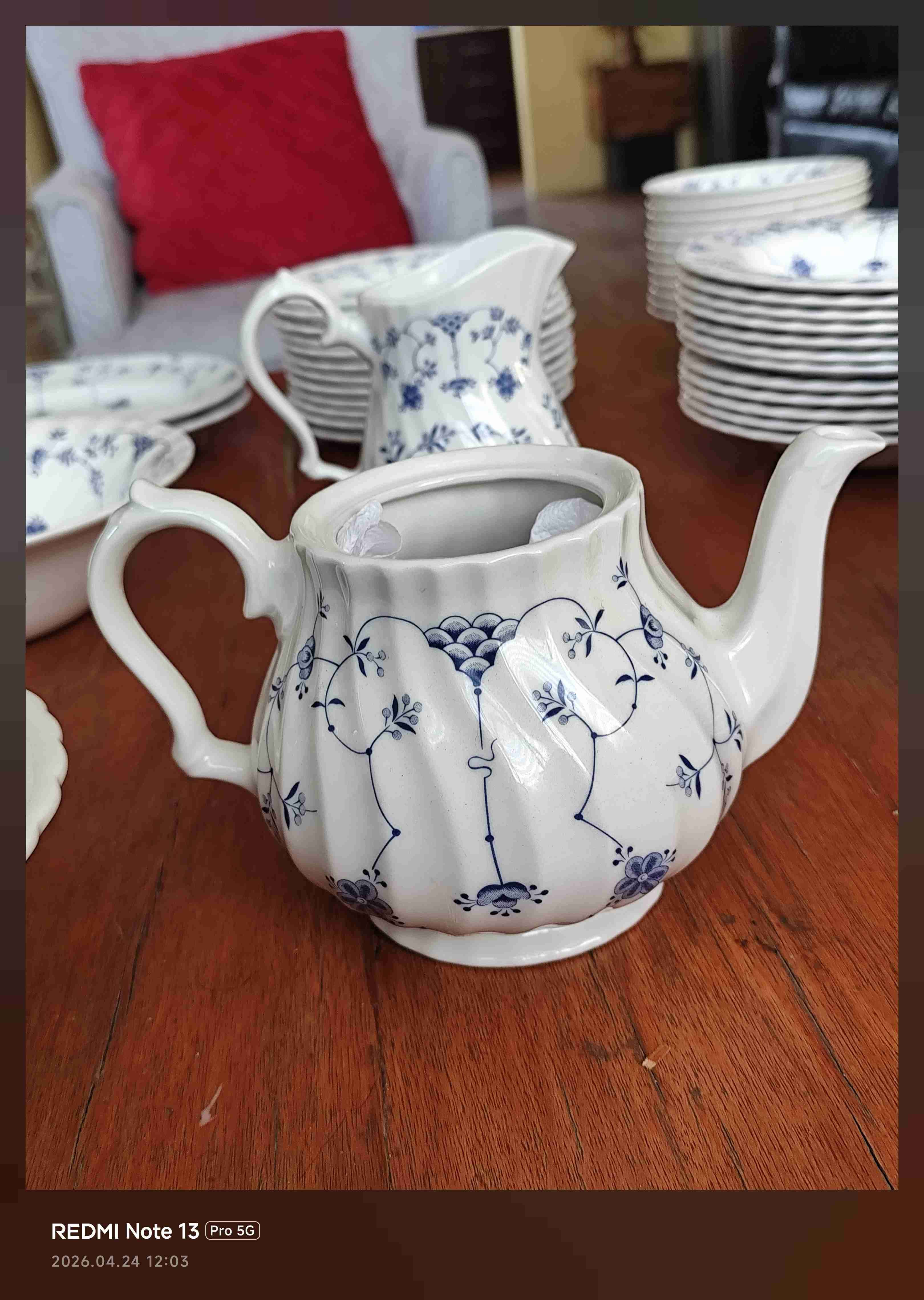 Tesoro Vintage: Juego Churchill Staffordshire Azul - miniatura 4