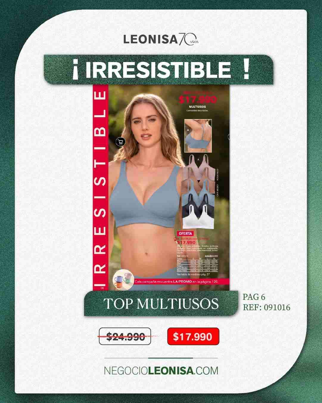 OFERTA Top multiuso Leonisa