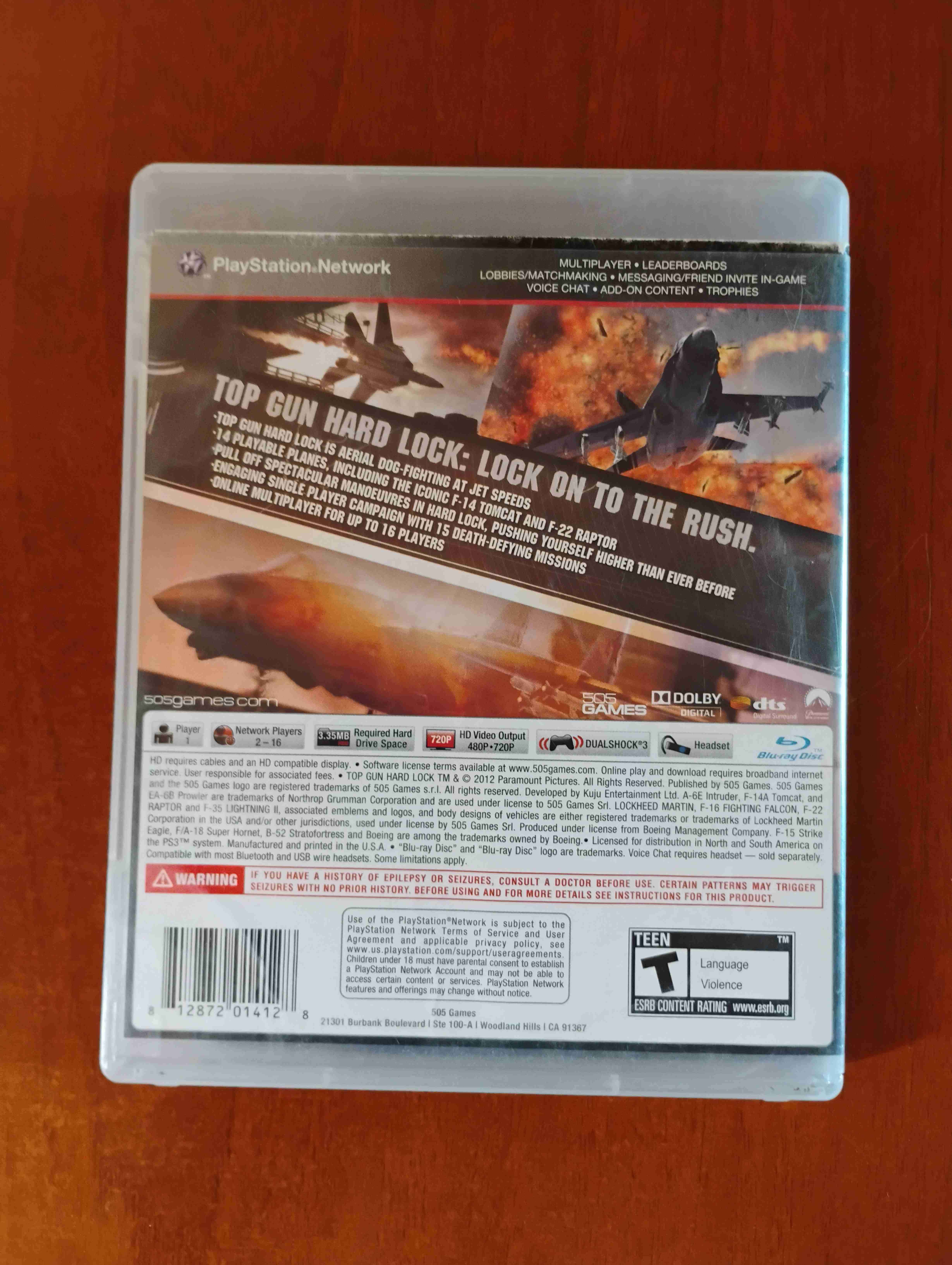 Juego PS3 Top Gun Hard Lock - miniatura 2