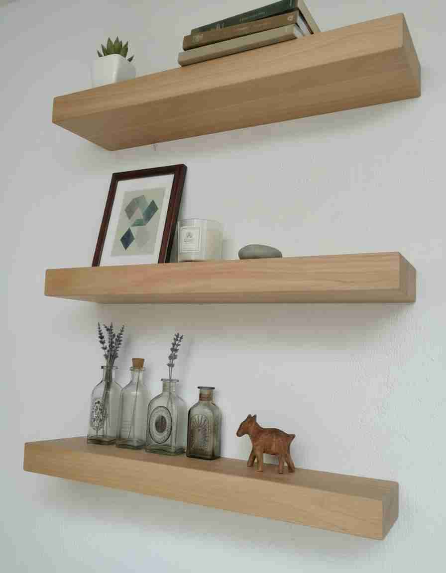 Estantes flotantes de madera - miniatura 1