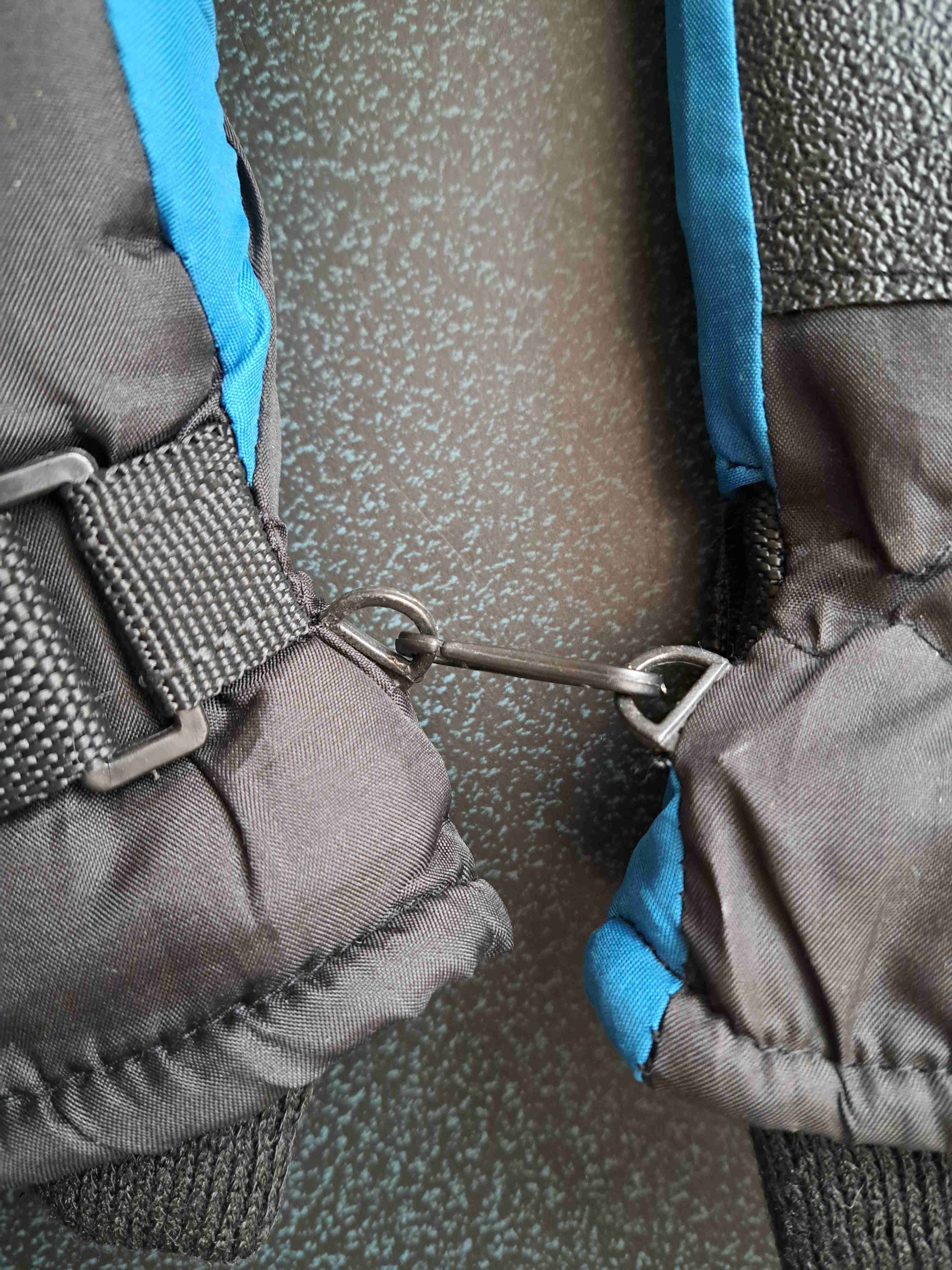 Guantes para esquiar azul y negro - miniatura 2