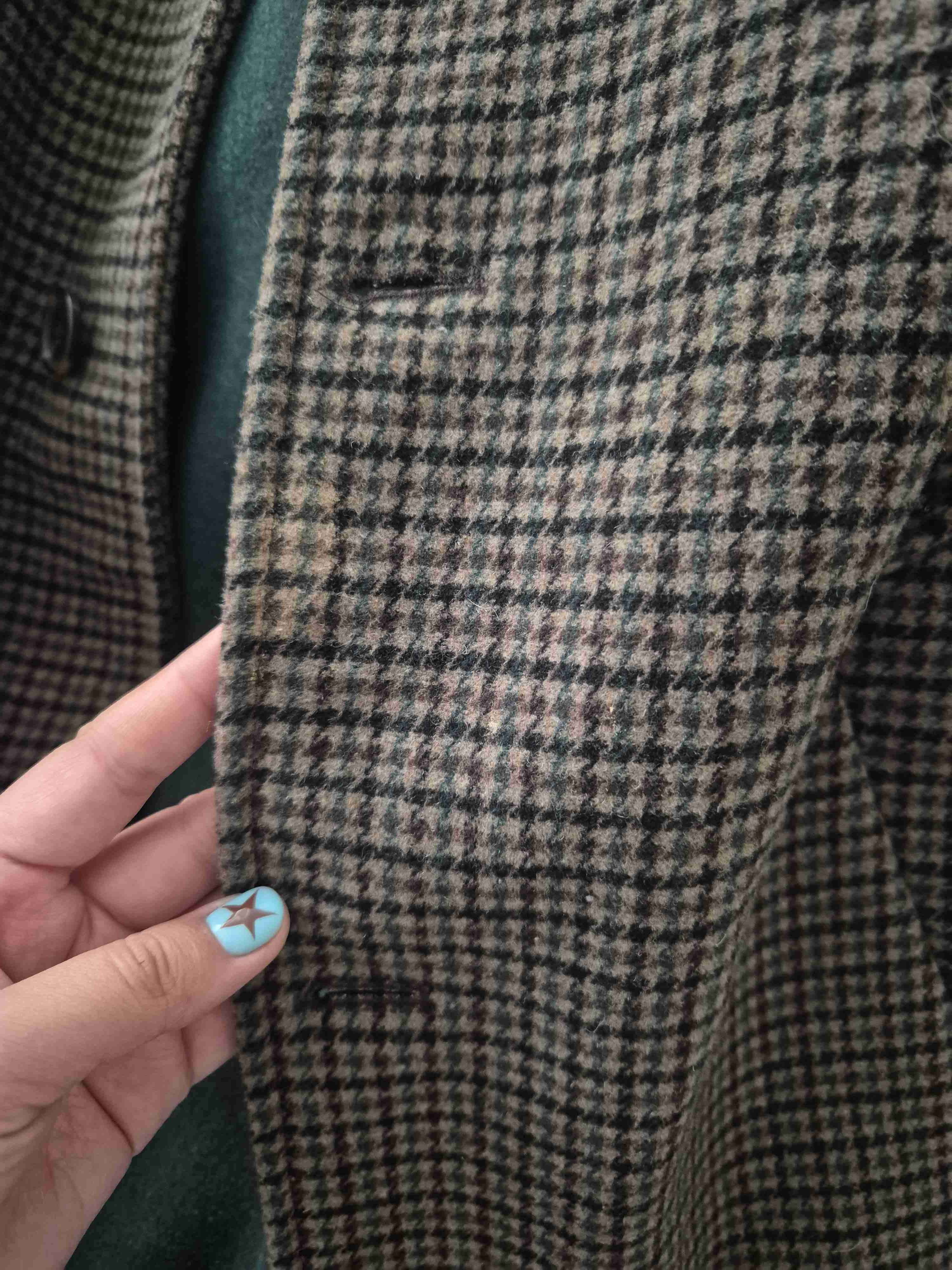 Abrigo de lana a cuadros - miniatura 5