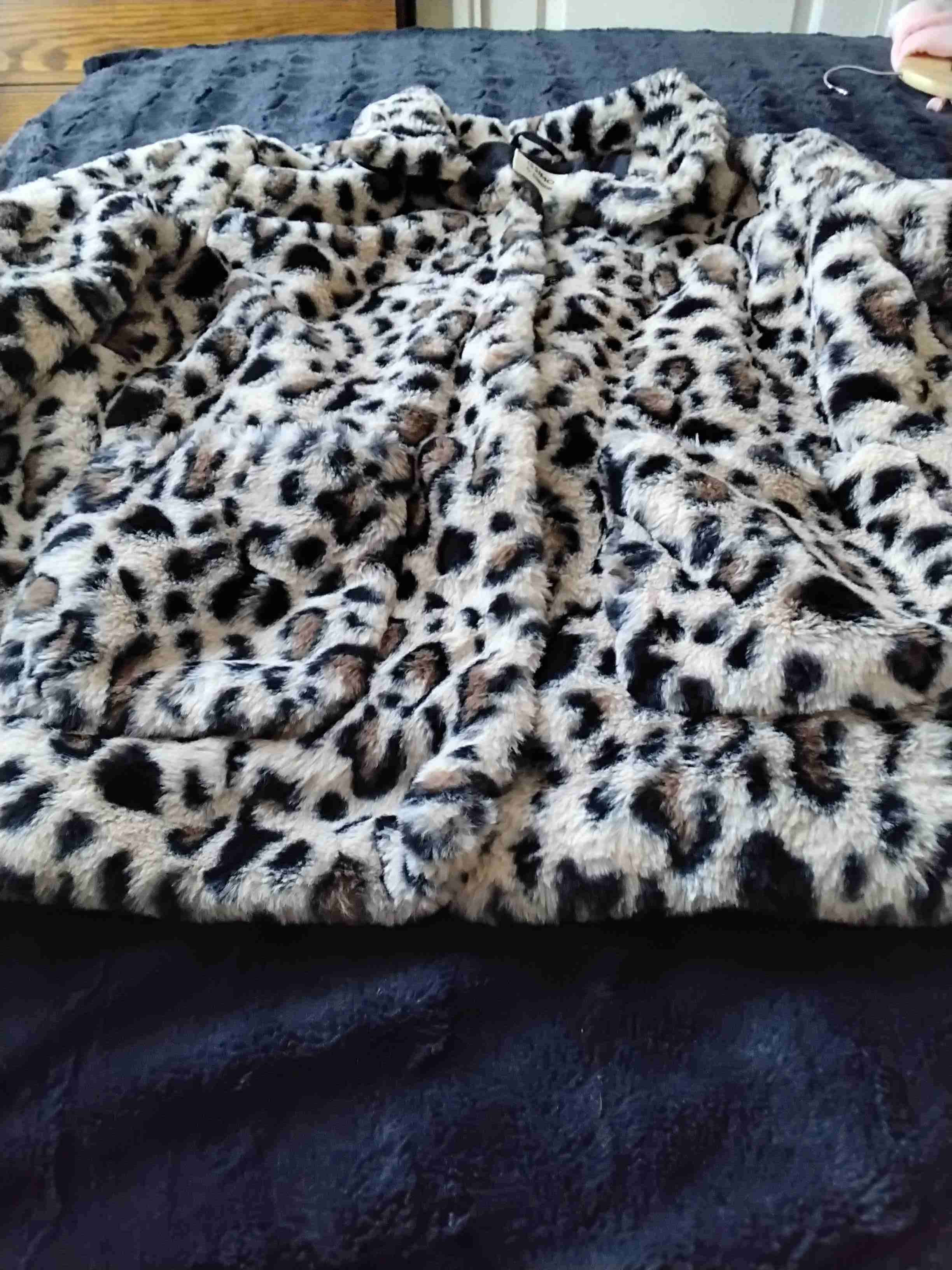 Abrigo de invierno con estampado leopardo - miniatura 3