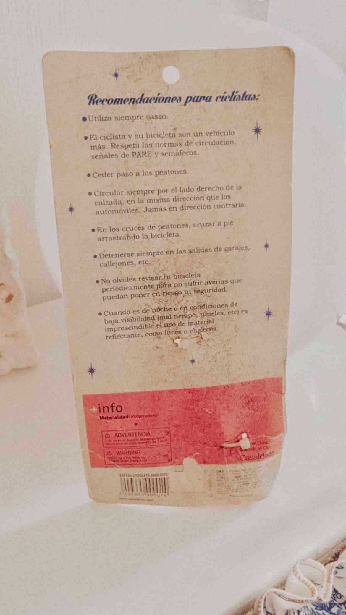 Espejo retrovisor bicicleta rosa - miniatura 2