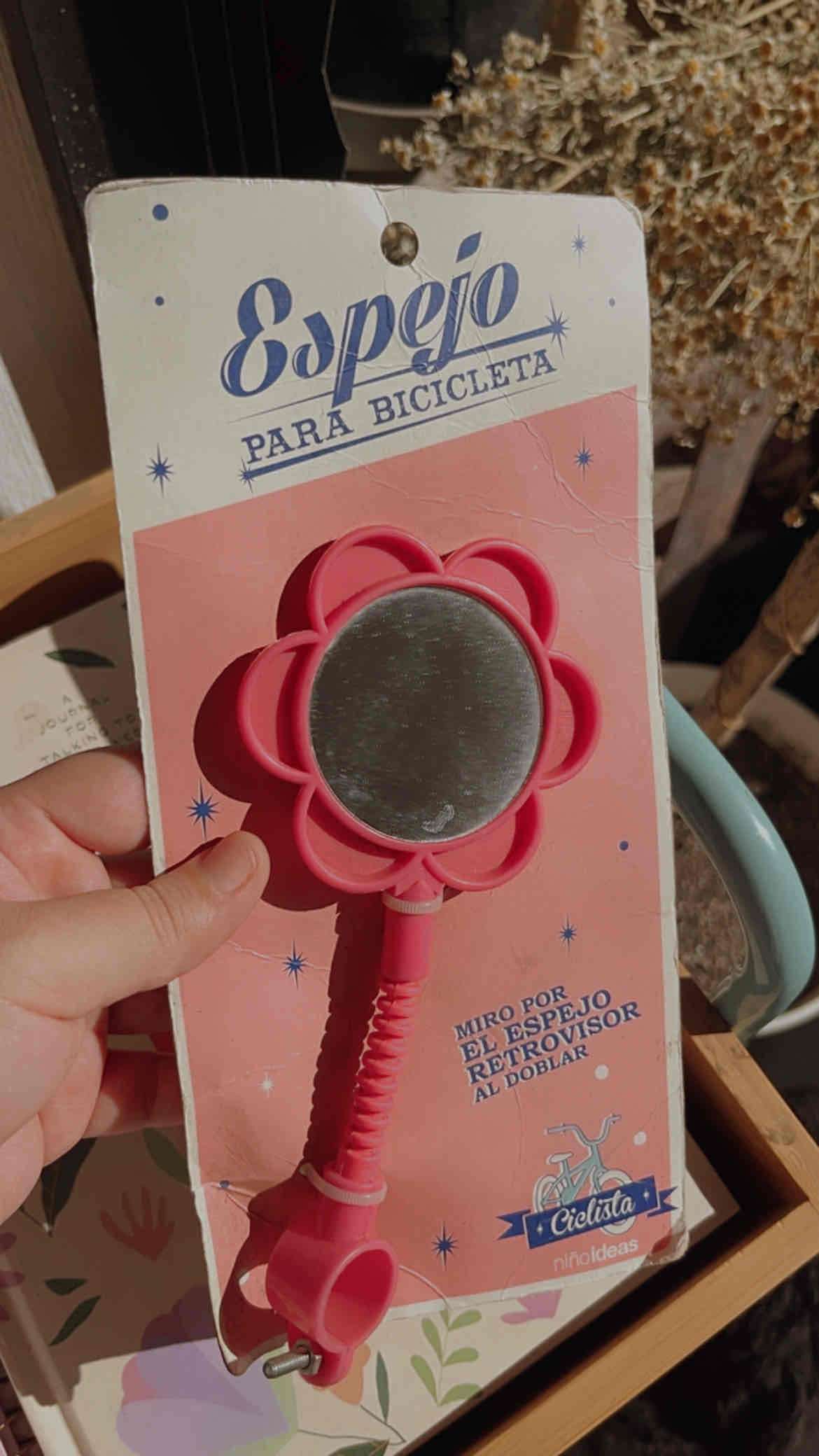 Espejo retrovisor bicicleta rosa - miniatura 3