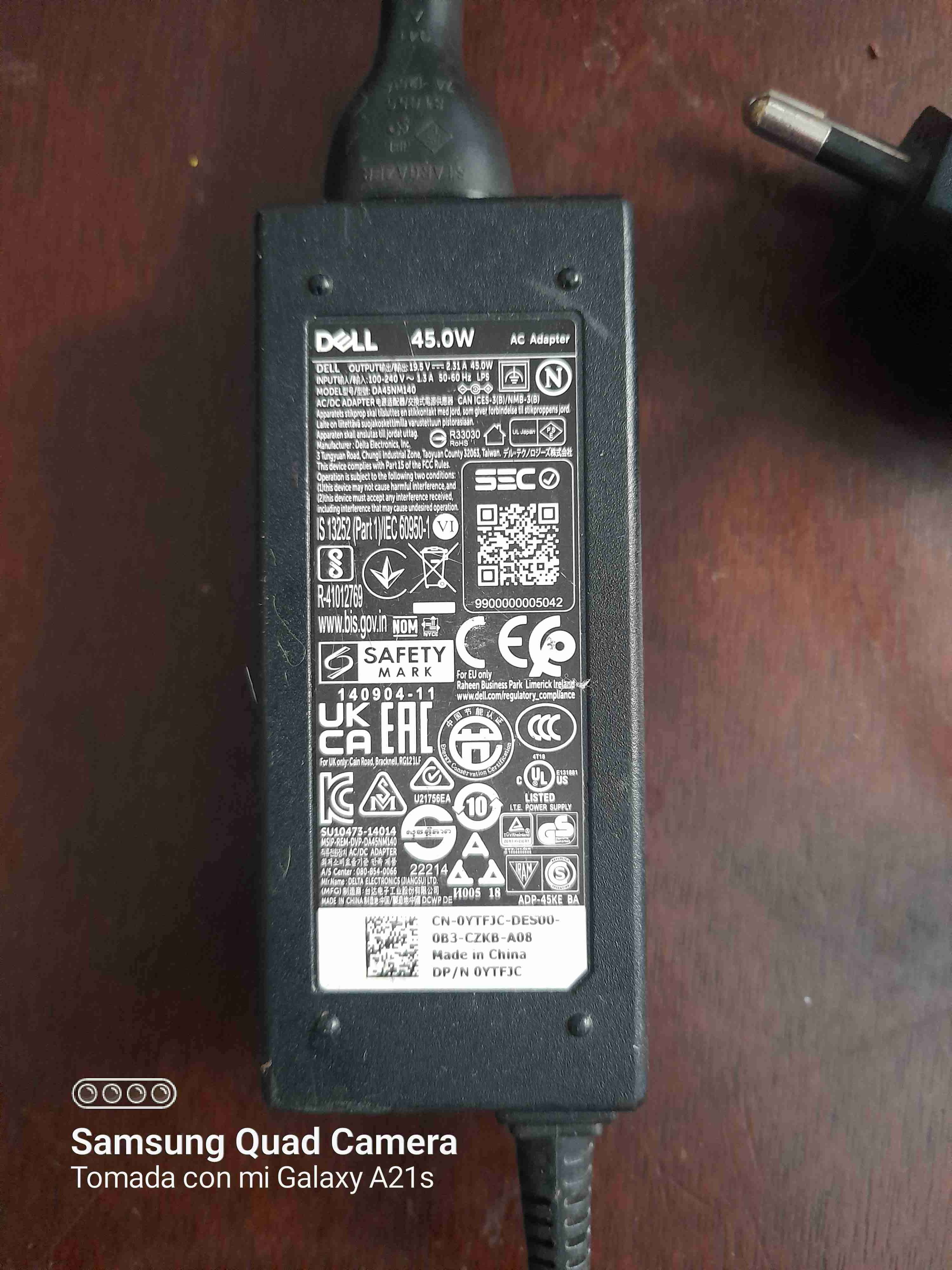 Cargador Dell 45W - miniatura 1