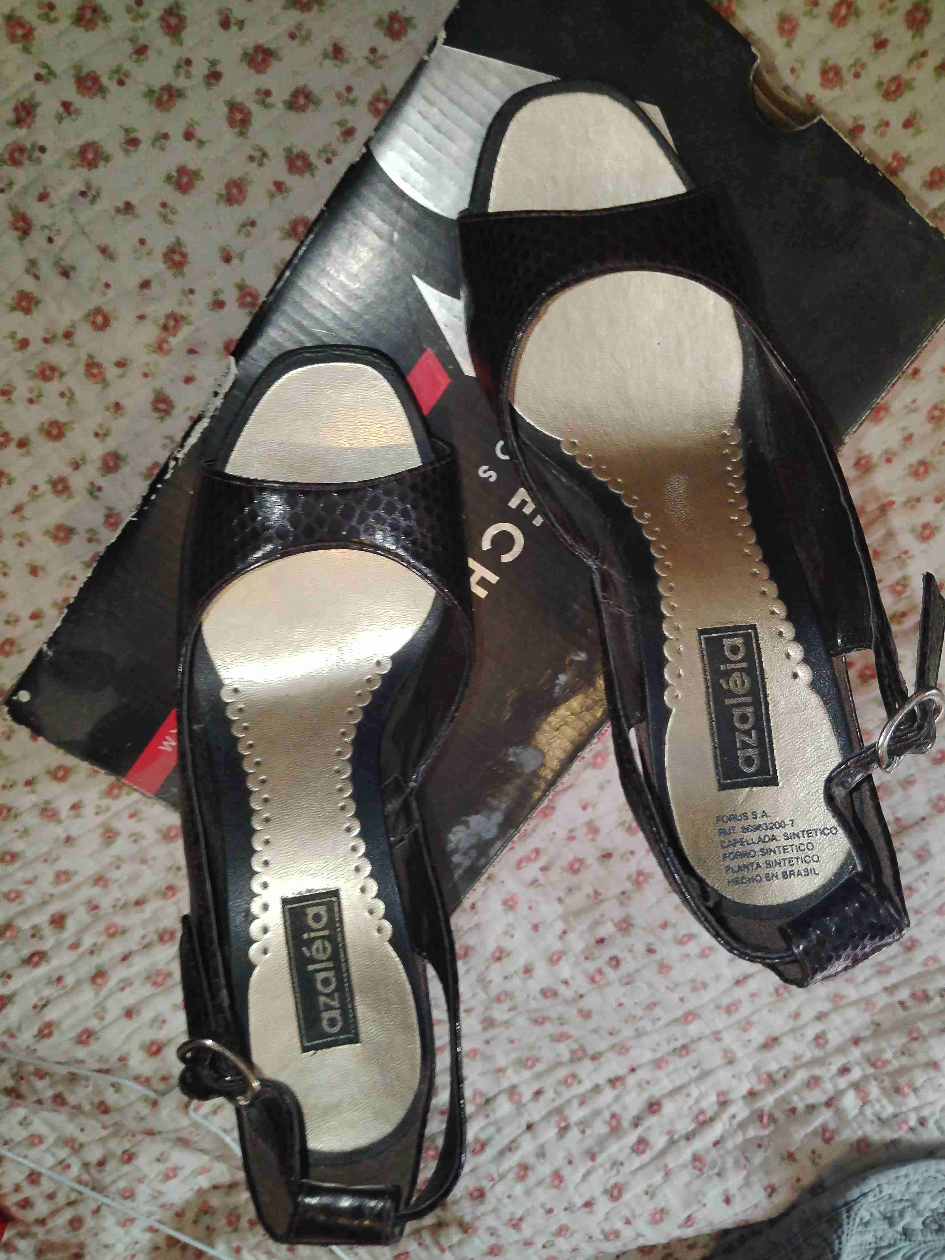 Zapatos de taco alto color café oscuro - miniatura 2