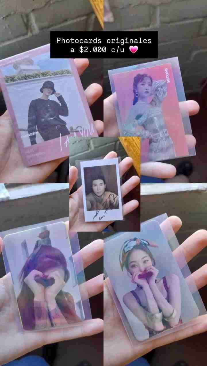Photocards de ídolos K-Pop