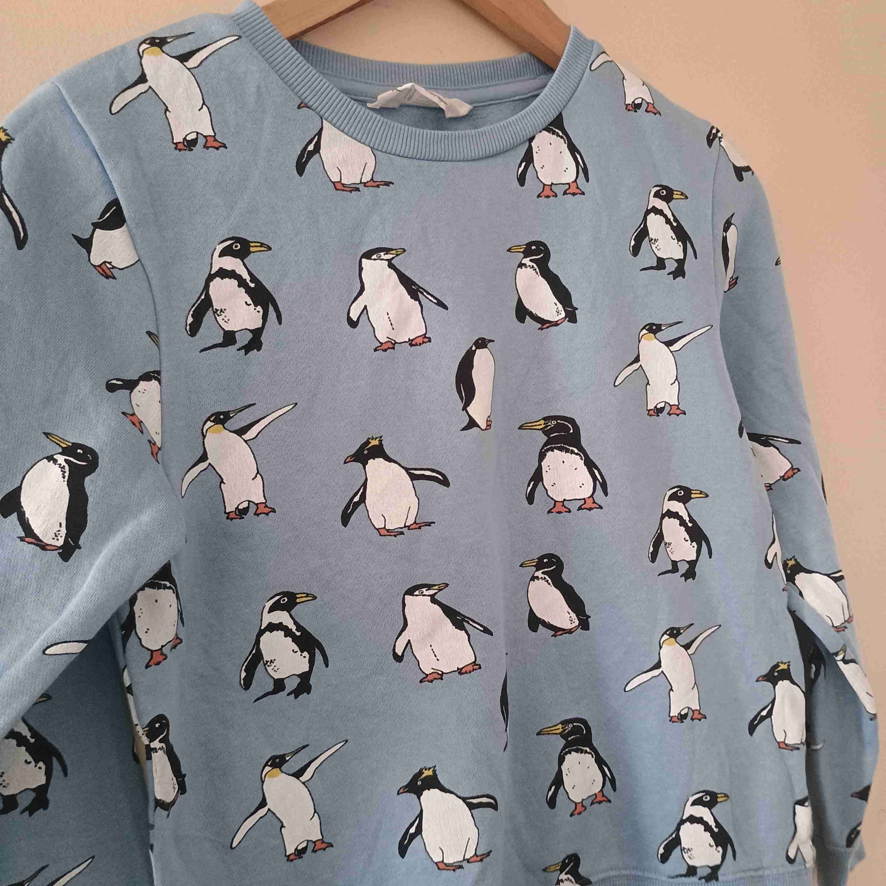 Suéter azul con pingüinos H&M talla 8-10 - miniatura 5