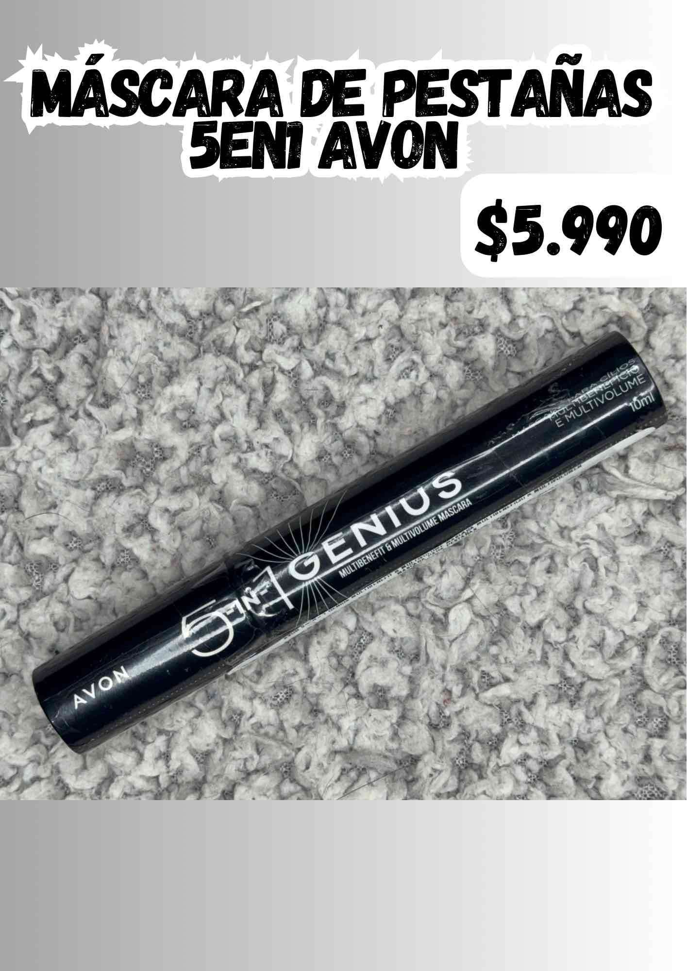 Máscara de pestañas Avon 5 en 1