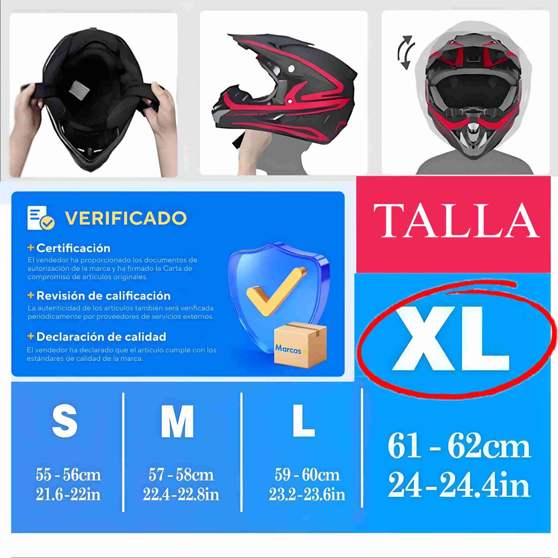 Casco De Motocross para hombre - miniatura 5