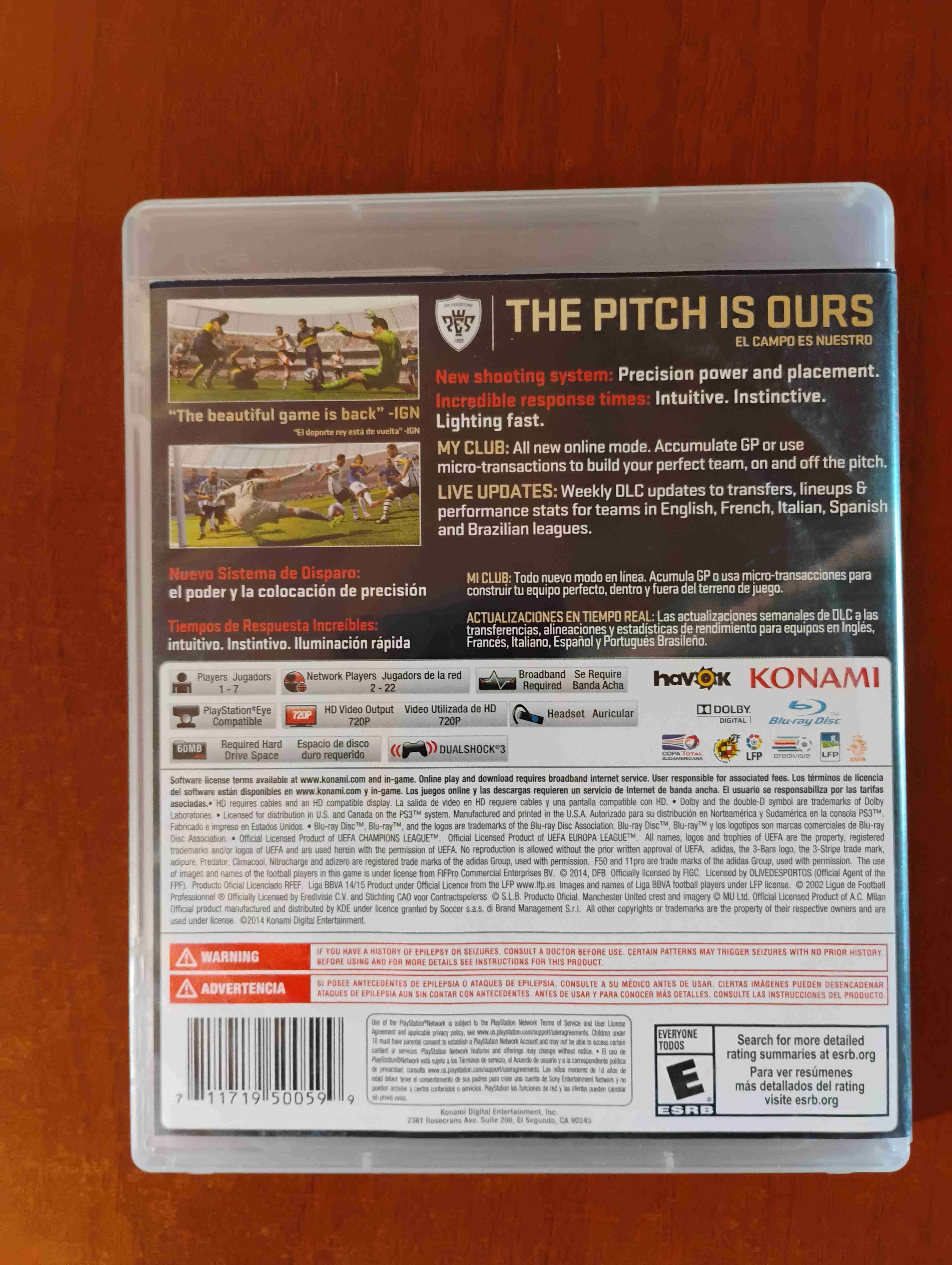 Juego PS3 PES 2015 - miniatura 2