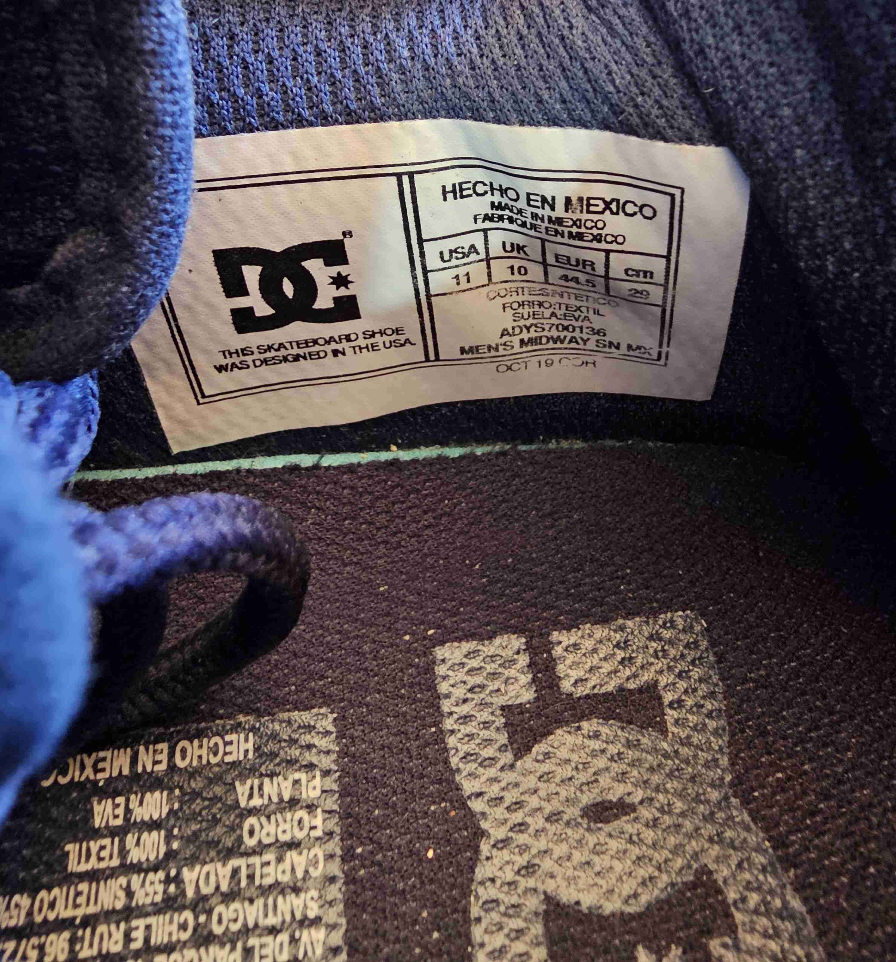 Zapatillas DC azul marino hombre - miniatura 5