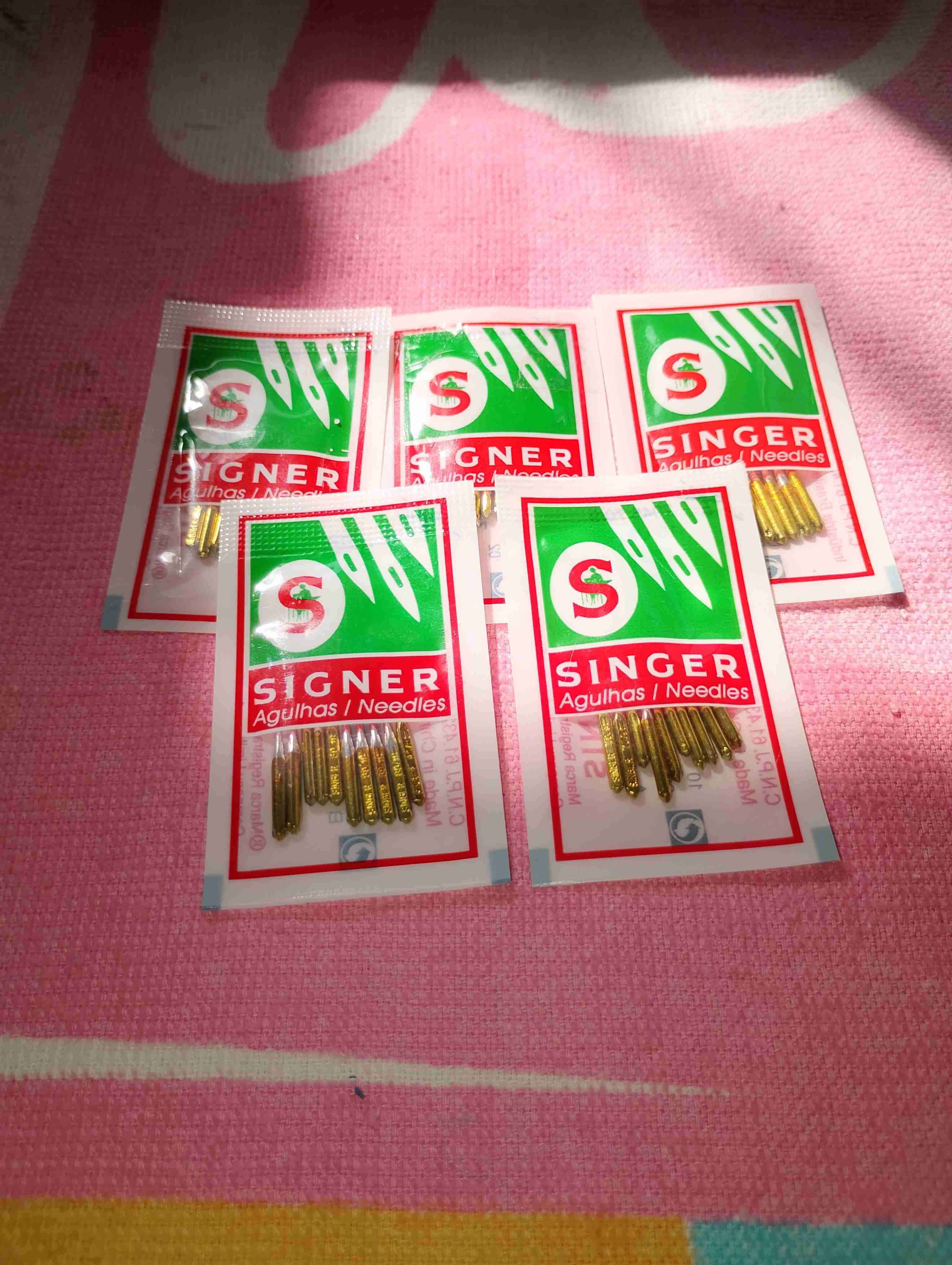 Agujas de coser maquina singer antigua - miniatura 2