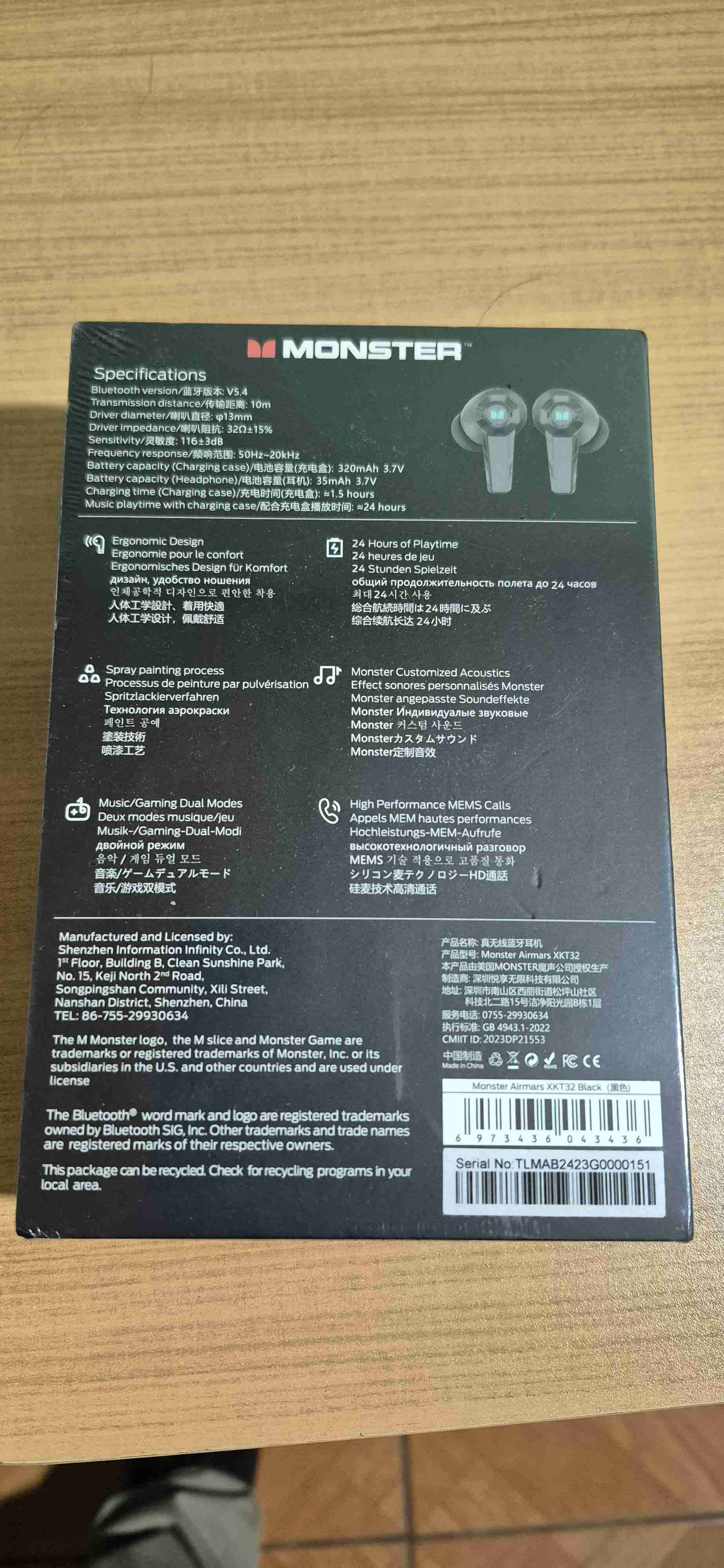 Audífonos gamer inalámbricos Monster - miniatura 2