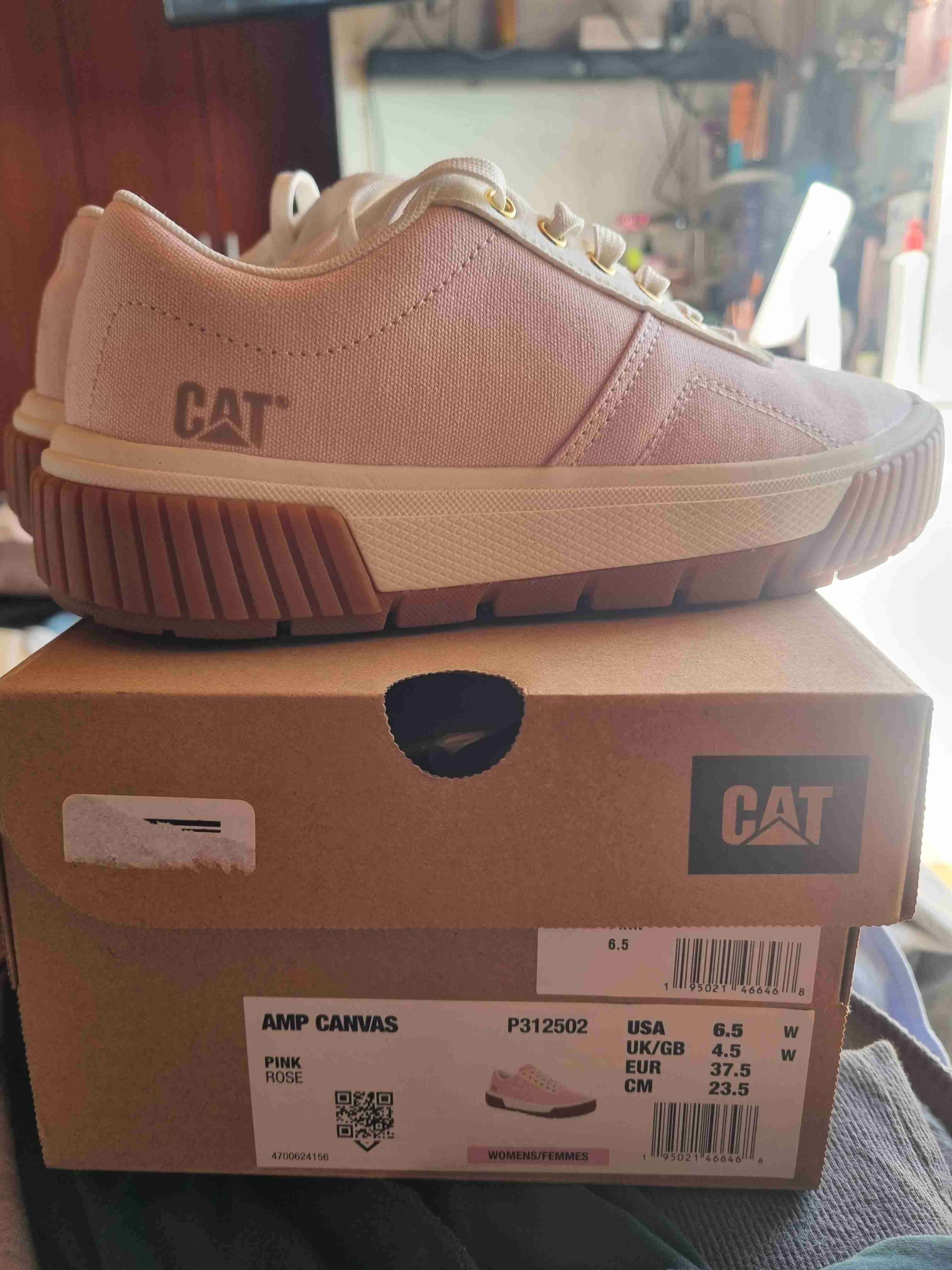 Zapatillas CAT canvas rosadas - miniatura 1