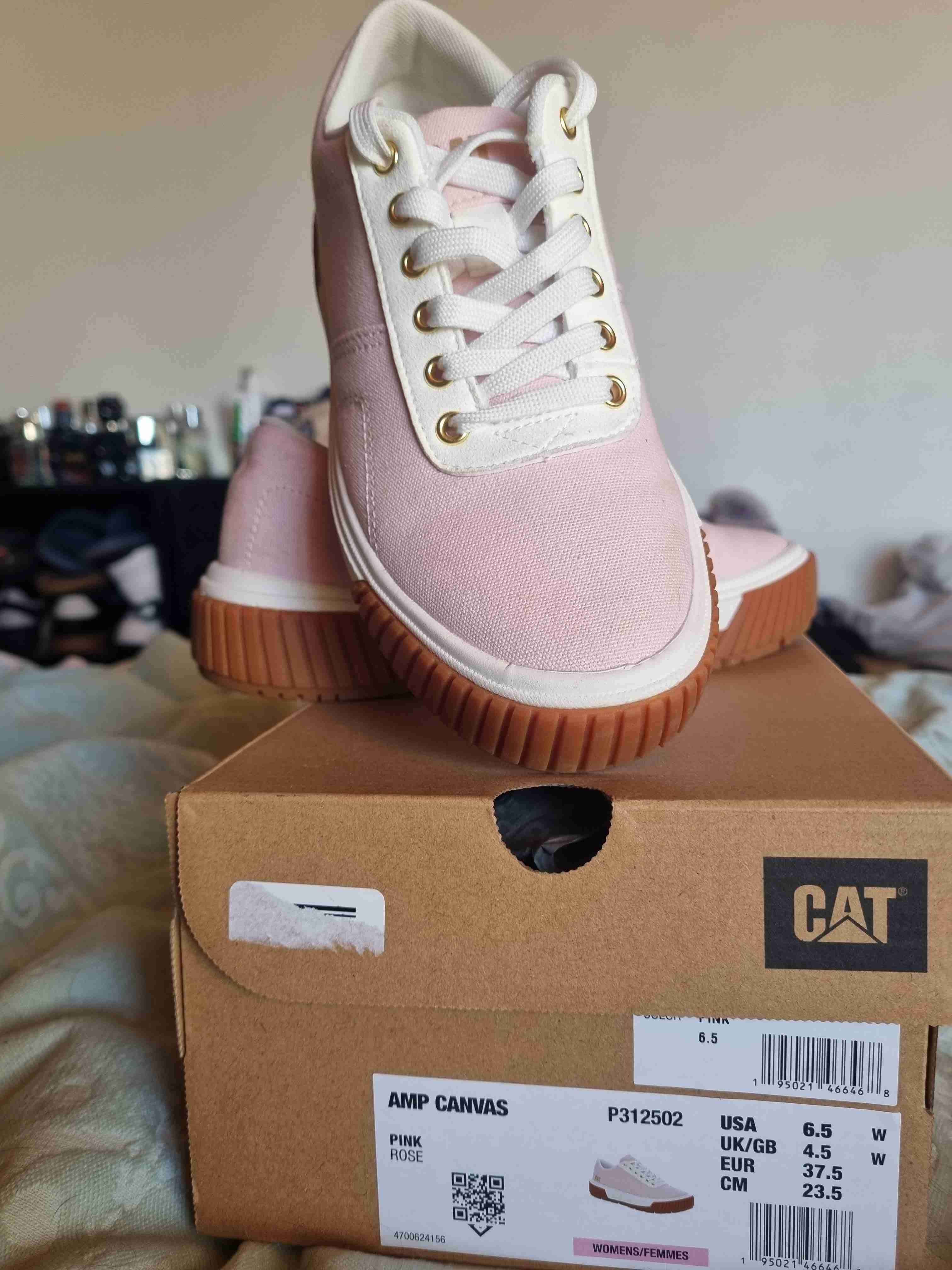 Zapatillas CAT canvas rosadas - miniatura 2