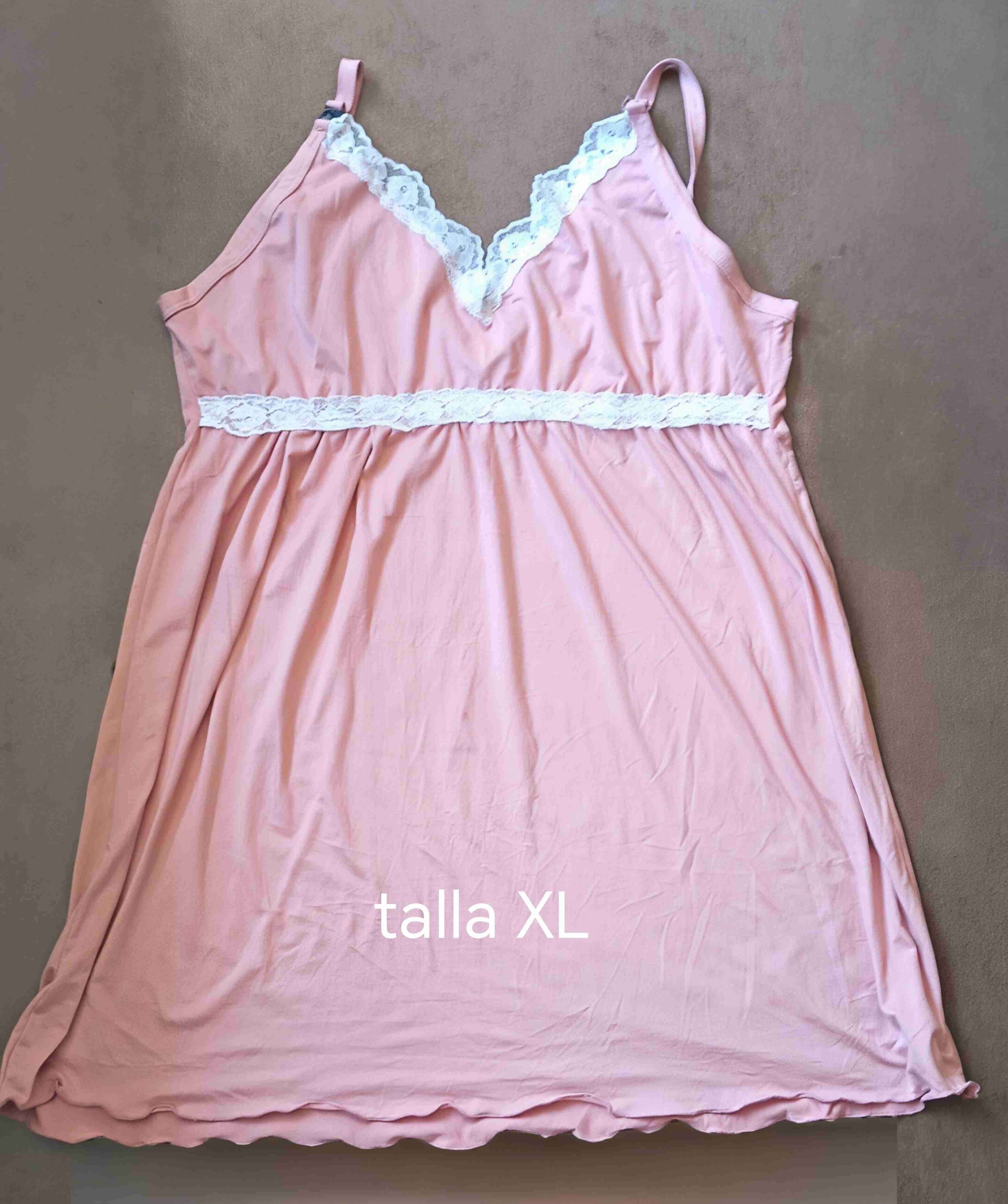 Bata rosa con encaje XL - miniatura 2