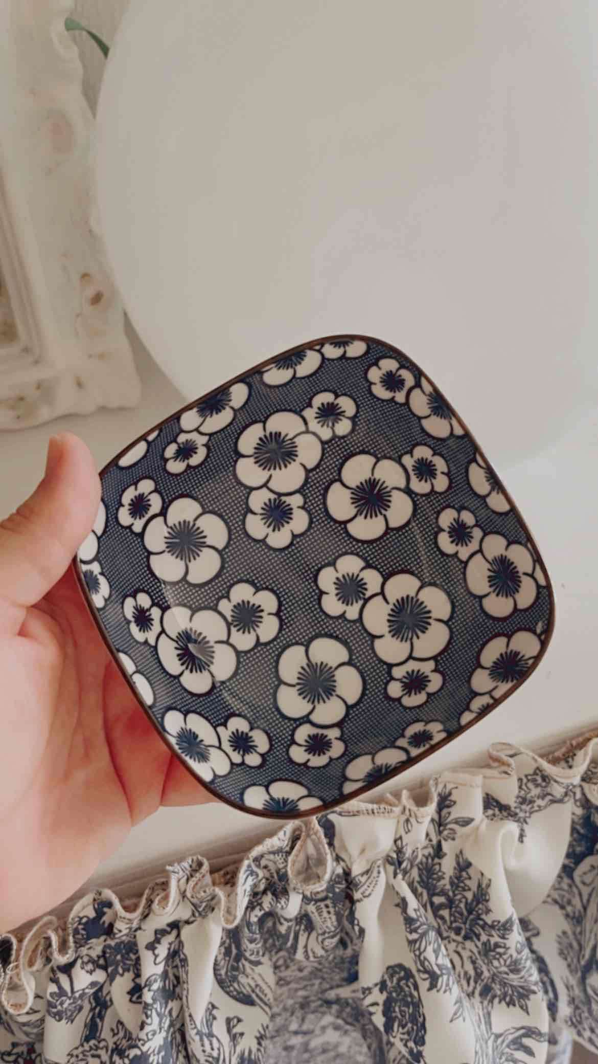 Pocillo pequeño cuadrado Sakura estilo japonés - miniatura 2