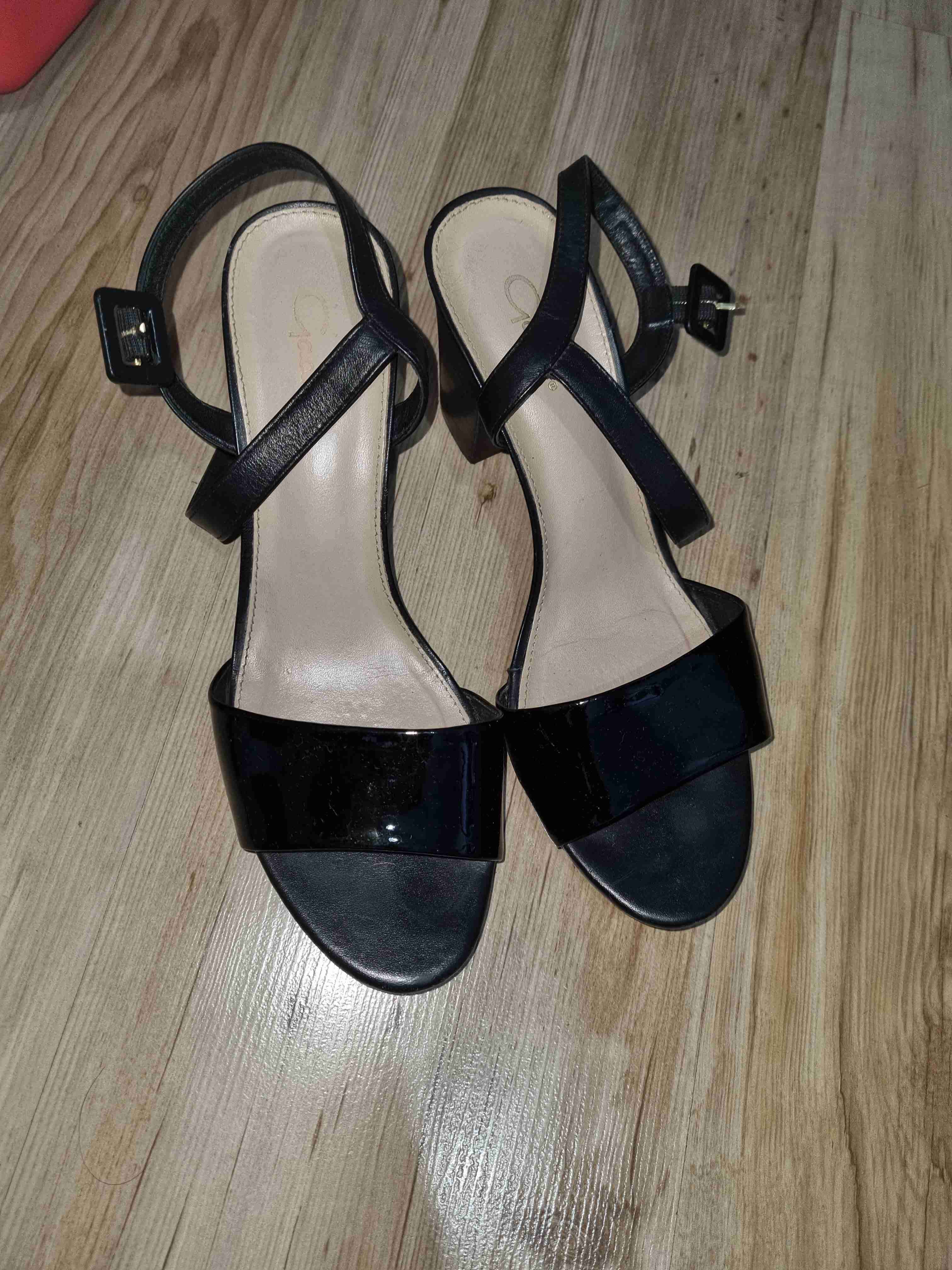 Sandalias negras de tacón medio marca gacel - miniatura 1