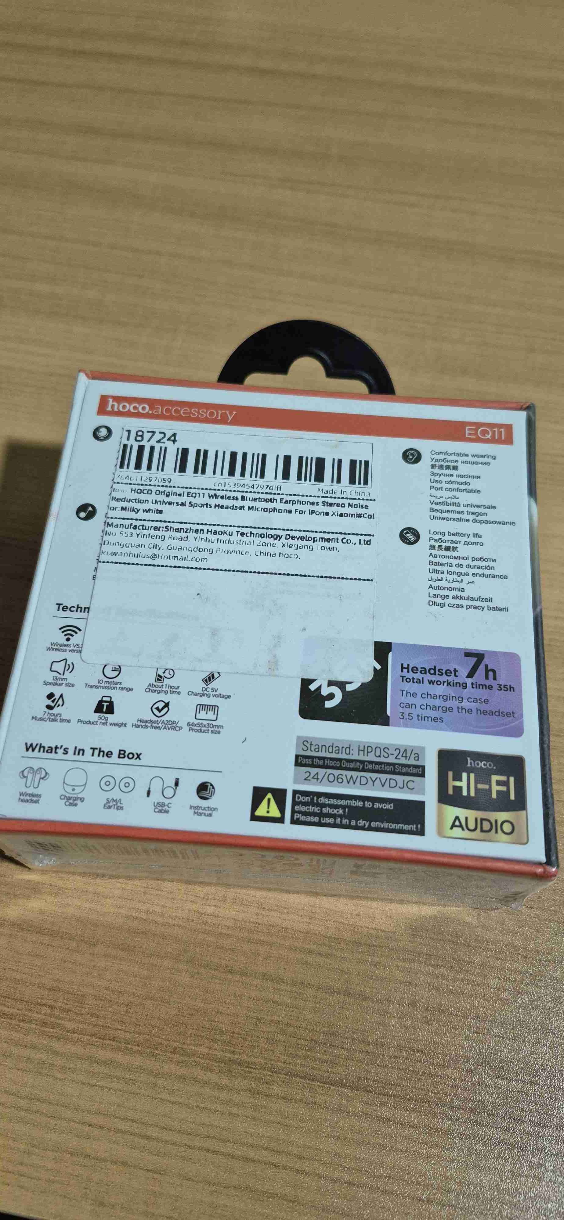 Audífonos inalámbricos Hoco EQ11 - miniatura 2