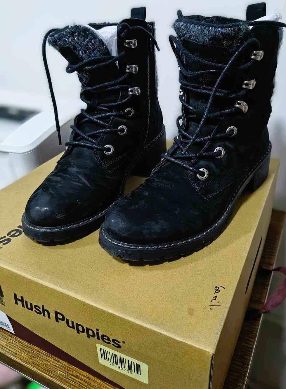 Botas negras de invierno hush puppies - miniatura 1