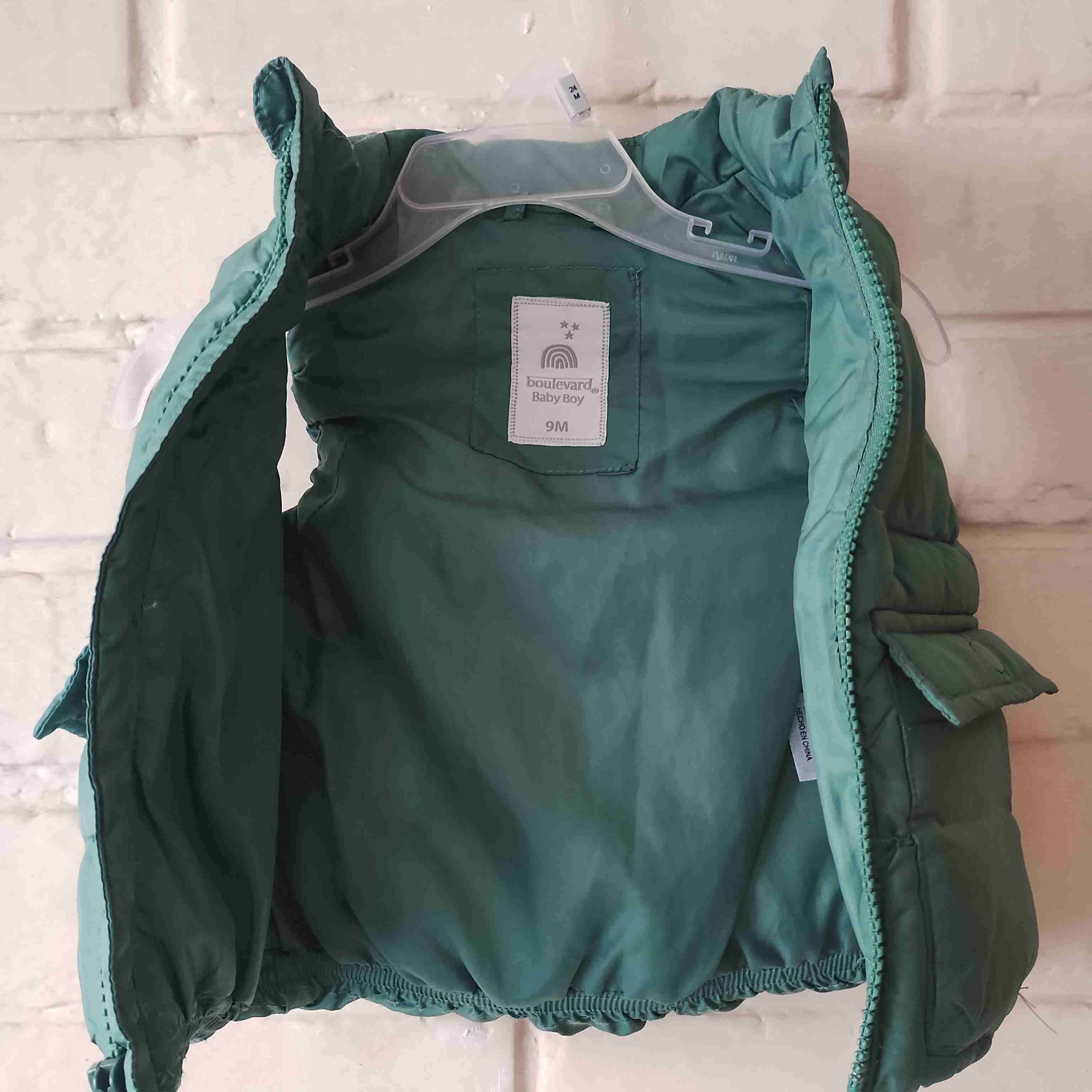 Chaqueta verde bebé 9M - miniatura 1