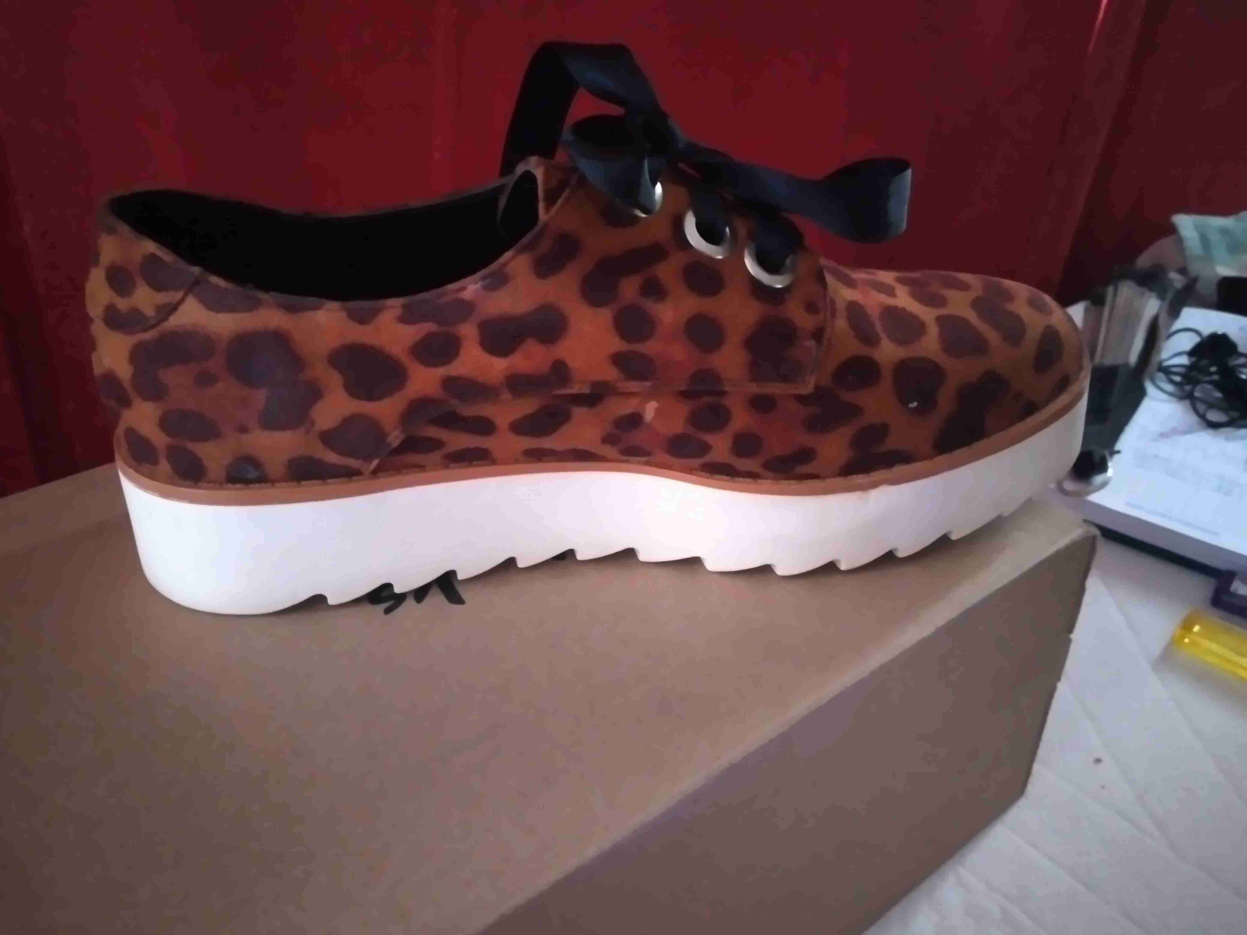 Zapato de plataforma animal print - miniatura 1