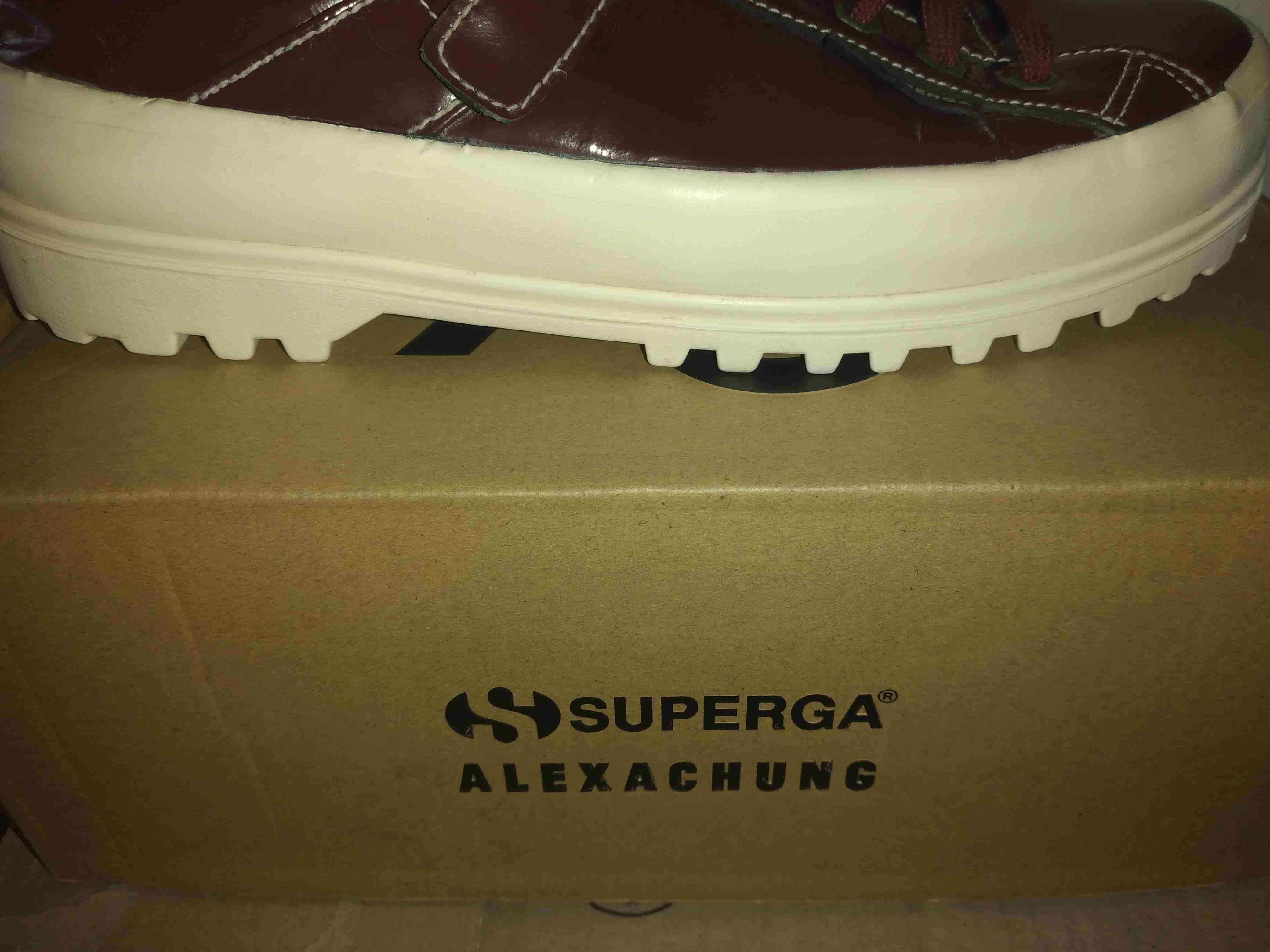 Zapatillas mule burdeos con hebilla Marca Superga - miniatura 4