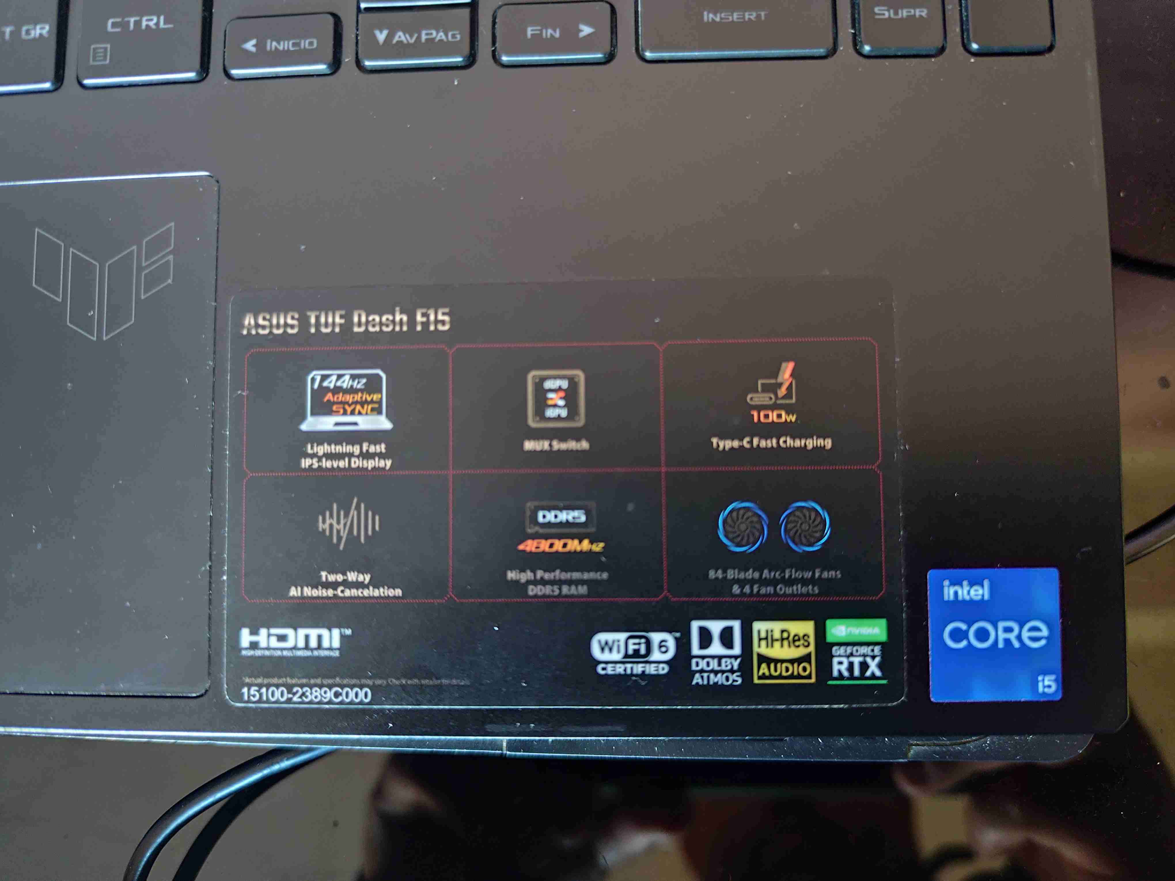 Notebook Gamer ASUS F15 - miniatura 4