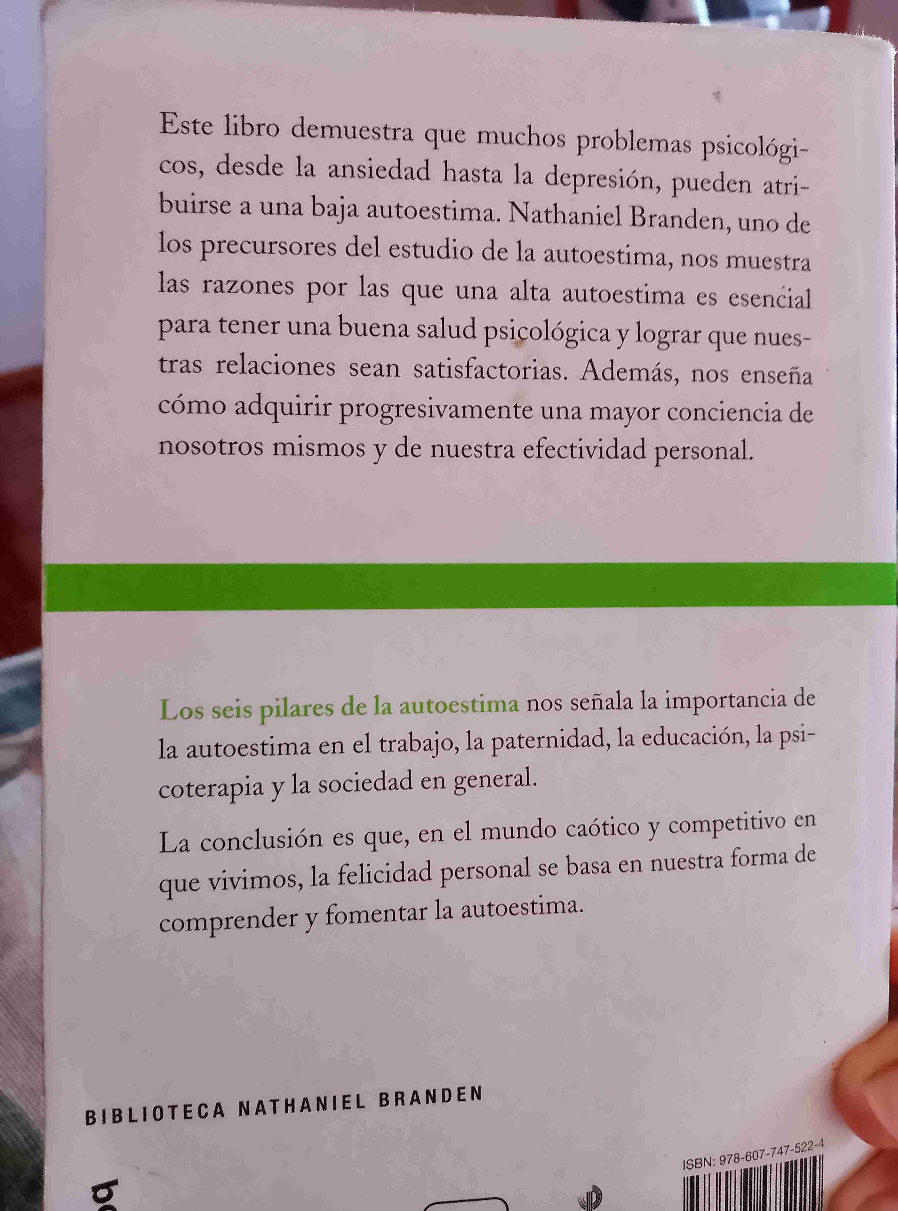 Libro Los seis pilares de la autoestima - miniatura 2
