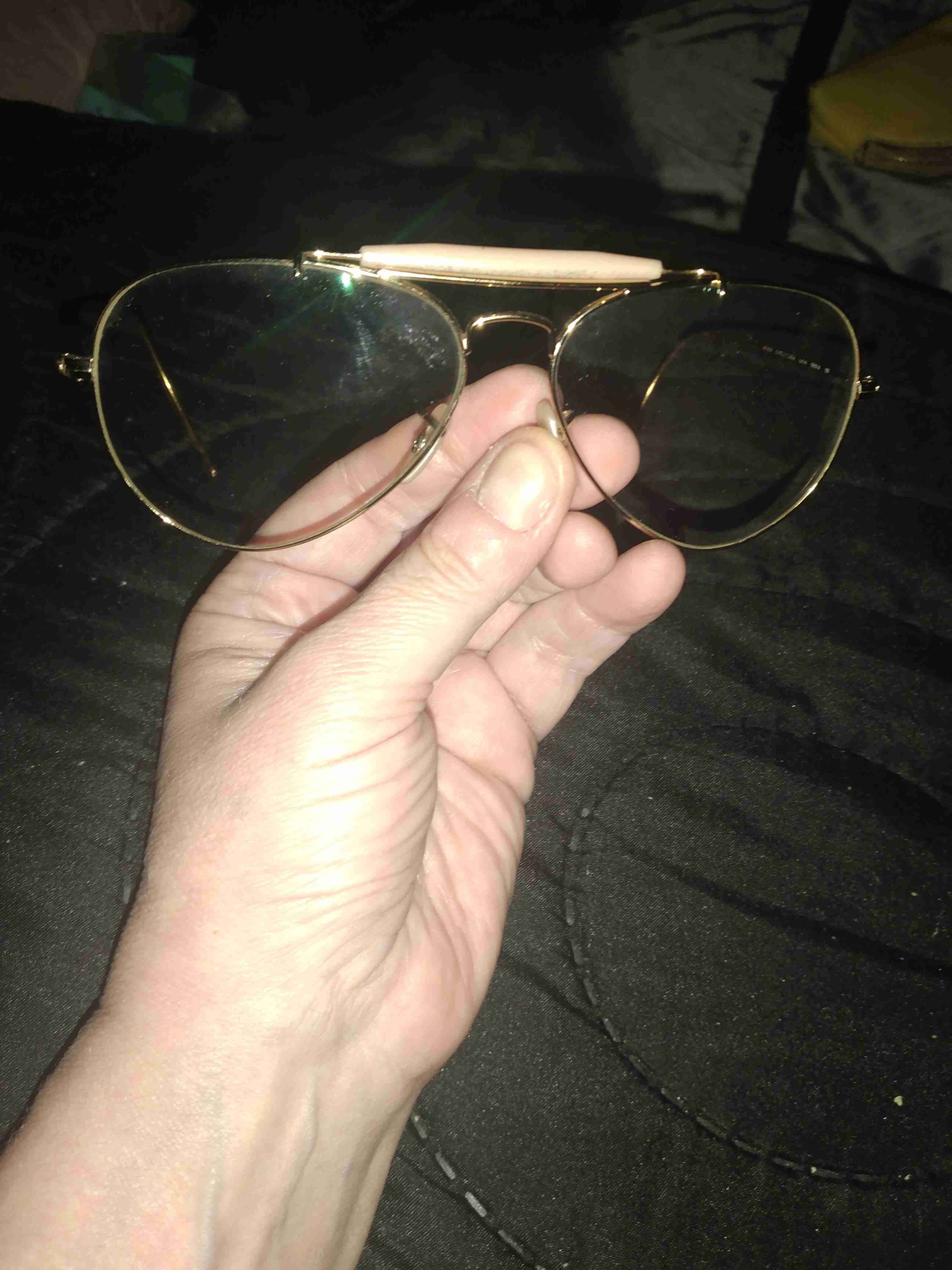 Marco dorado marca Ray Ban Original estilo aviador - miniatura 3