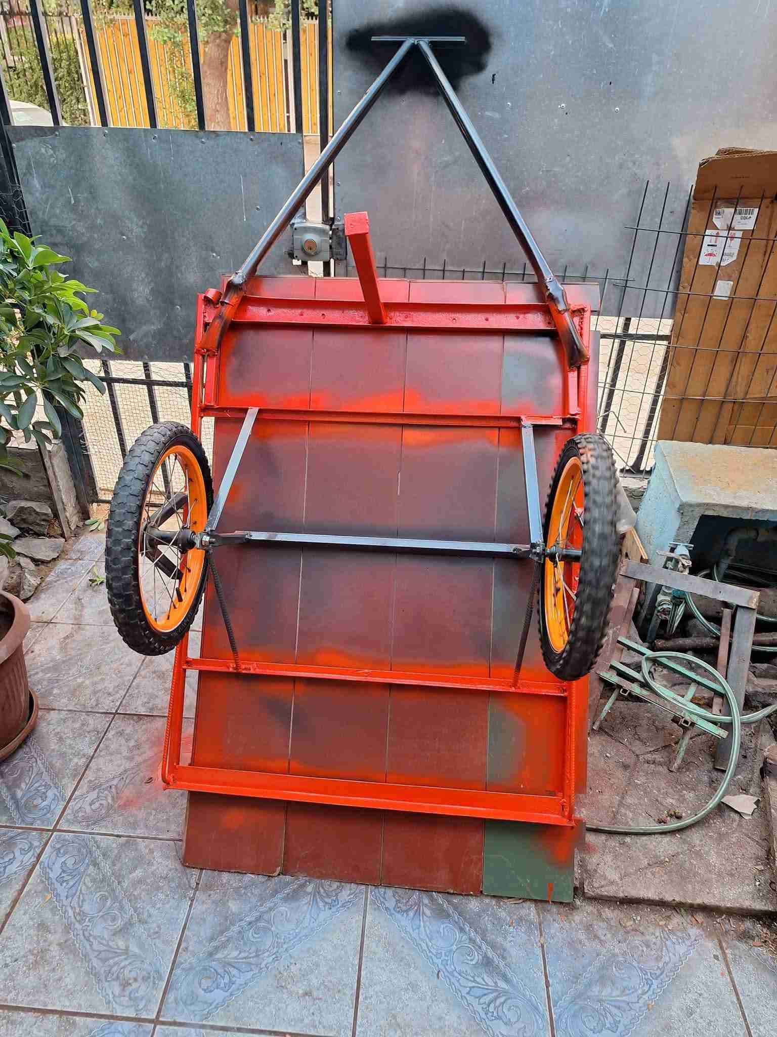 Carro de carga naranja - miniatura 2